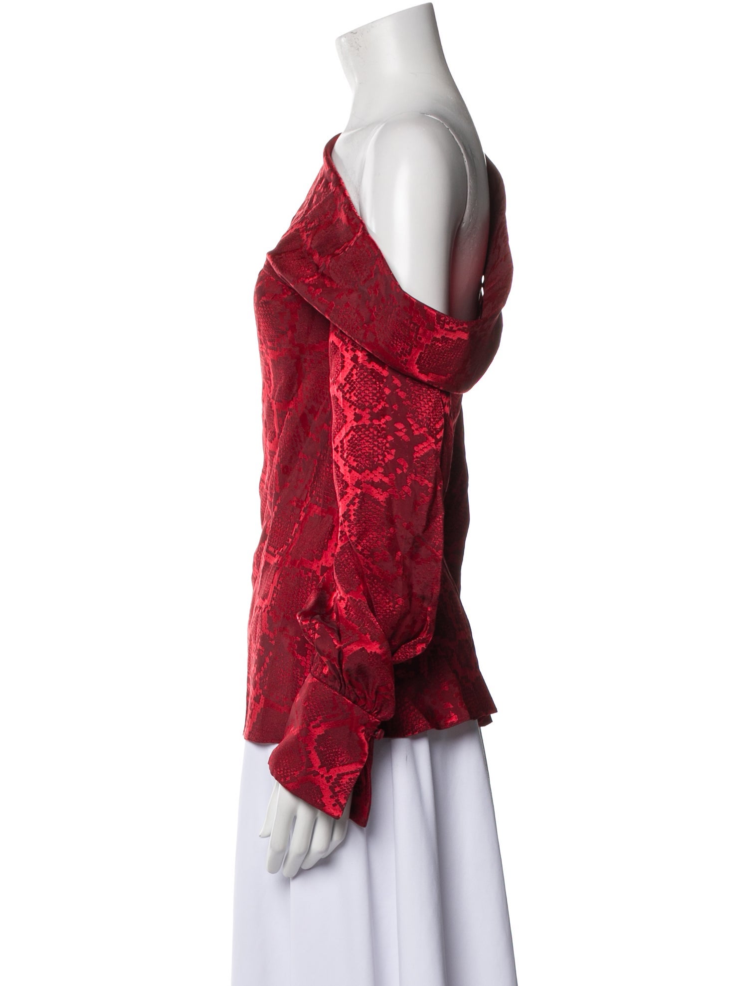 Simkhai Silk Animal Print Blouse w/ Tags