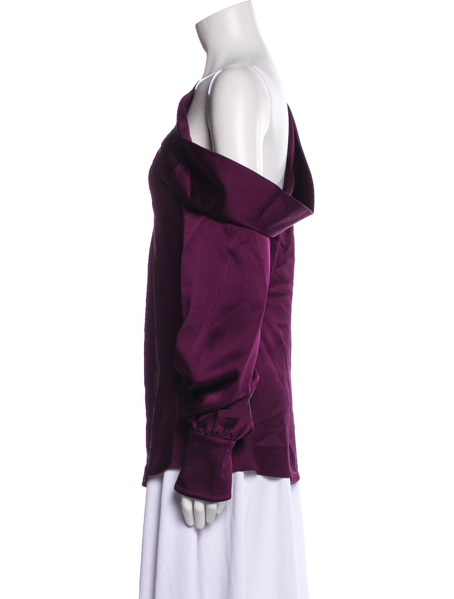 Simkhai One-Shoulder Long Sleeve Blouse