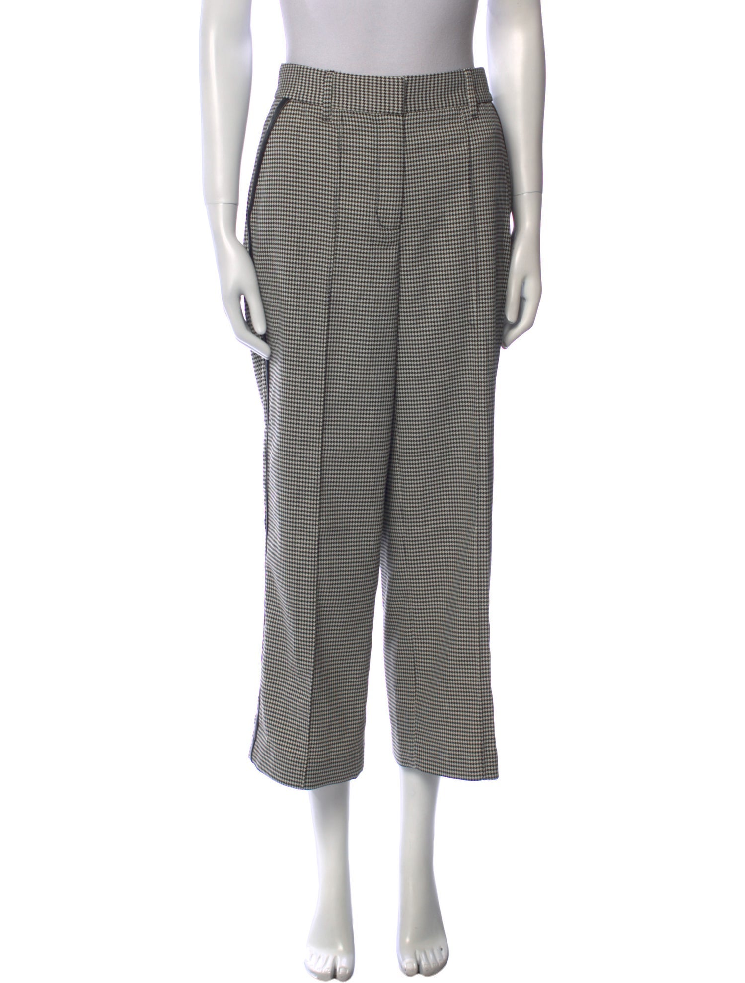 Simkhai Houndstooth Print Wide Leg Pants