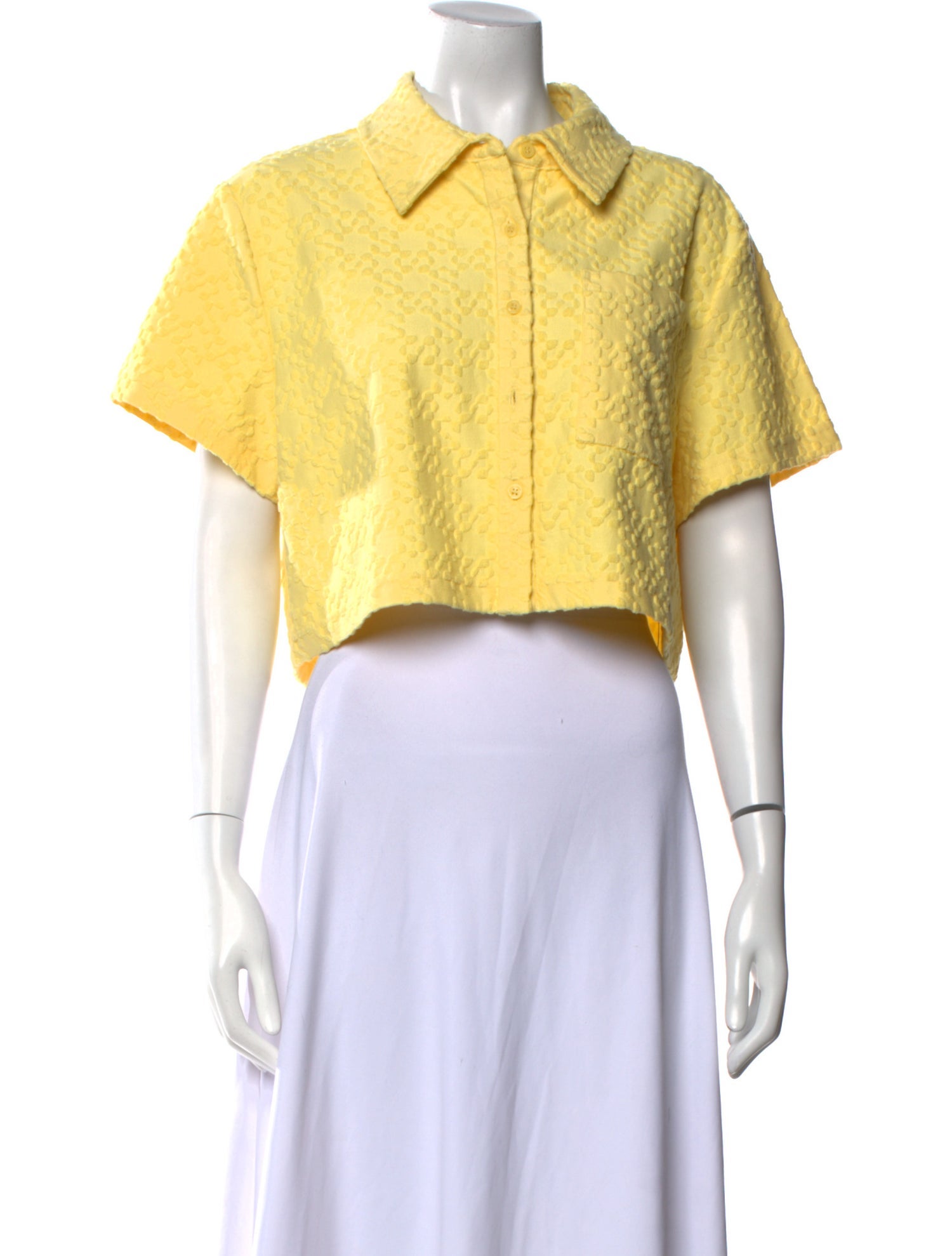 Simkhai Short Sleeve Crop Top