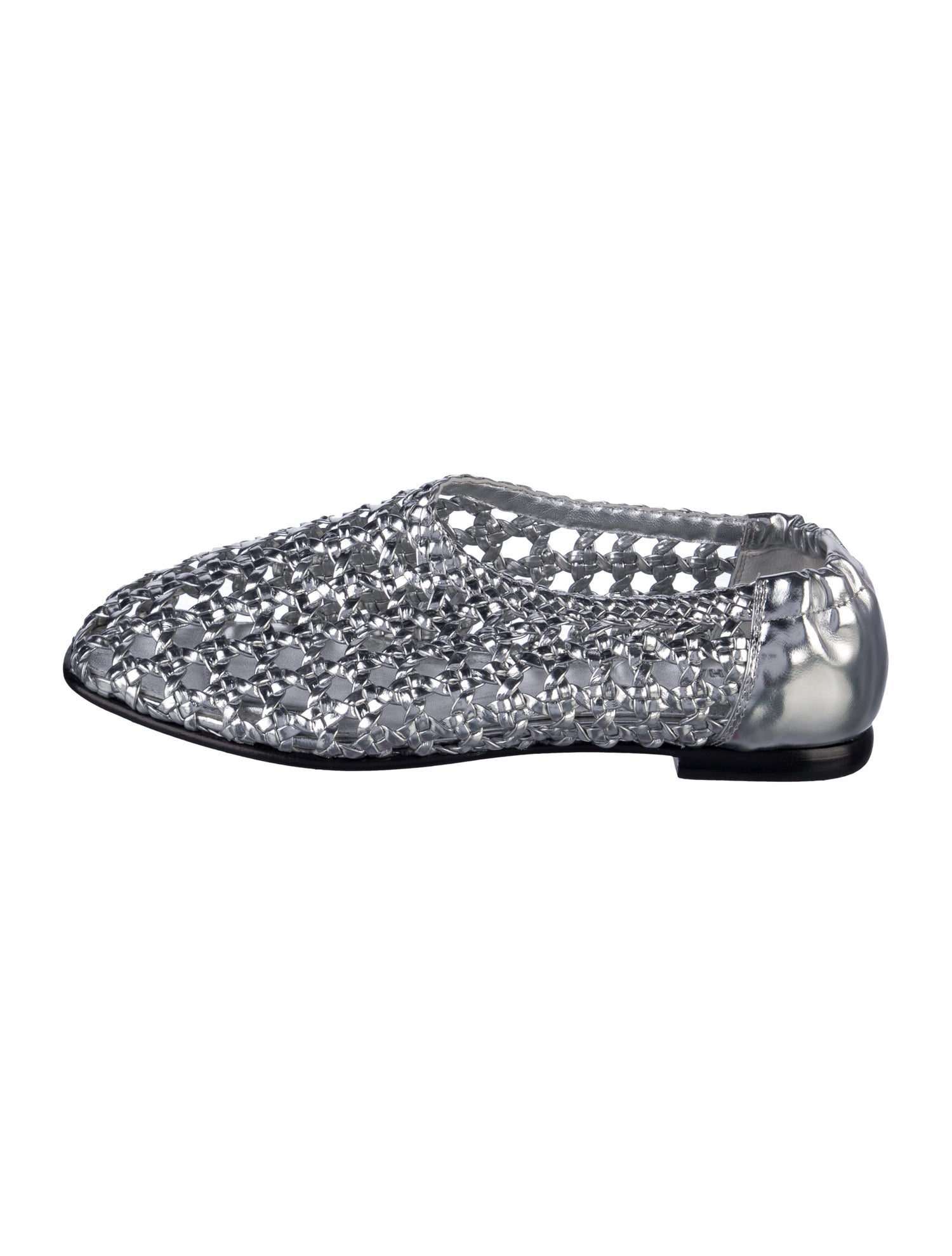 Simkhai Leather Cutout Accent Flats