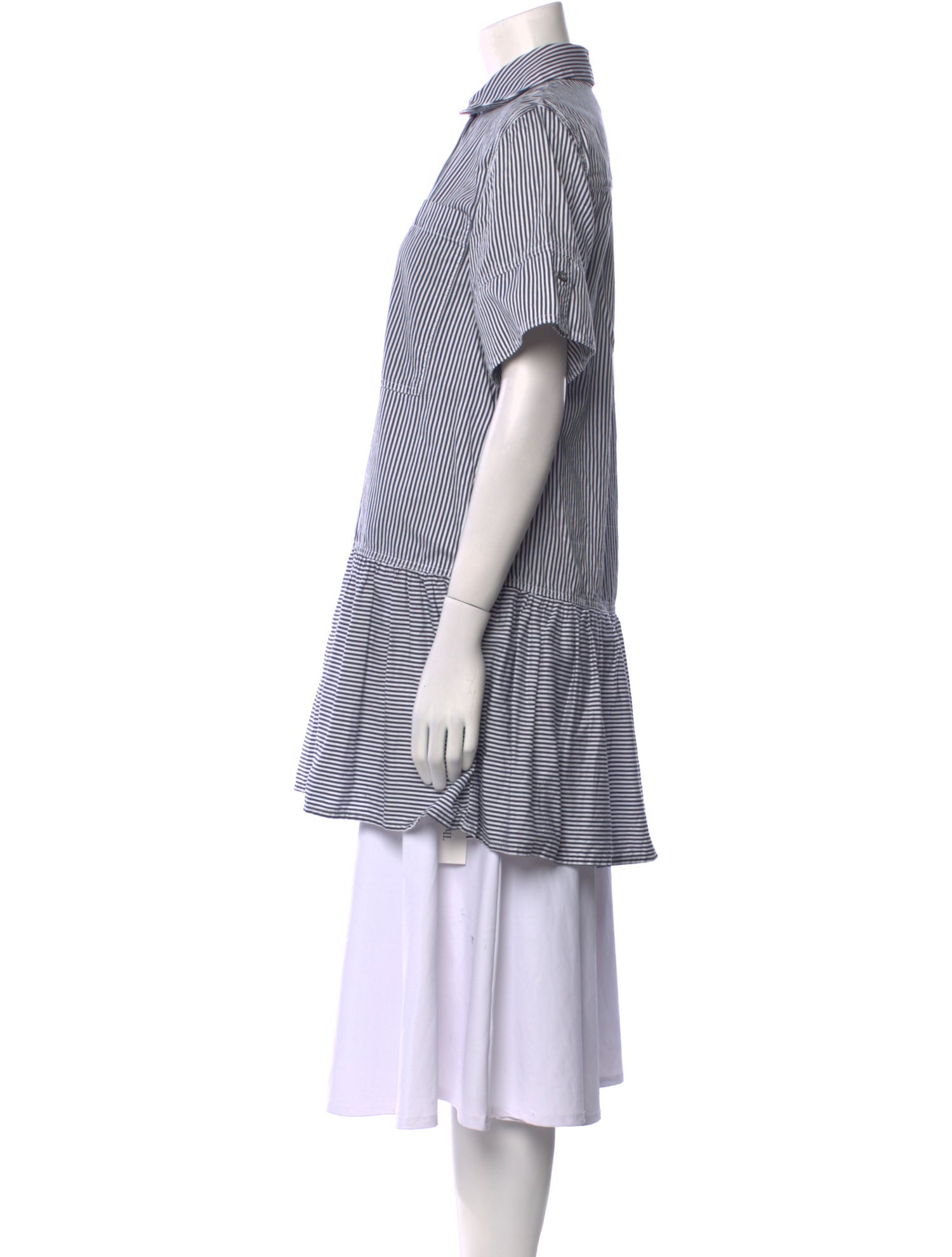 Simkhai Striped Short Sleeve Tunic