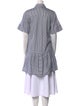 Simkhai Striped Short Sleeve Tunic