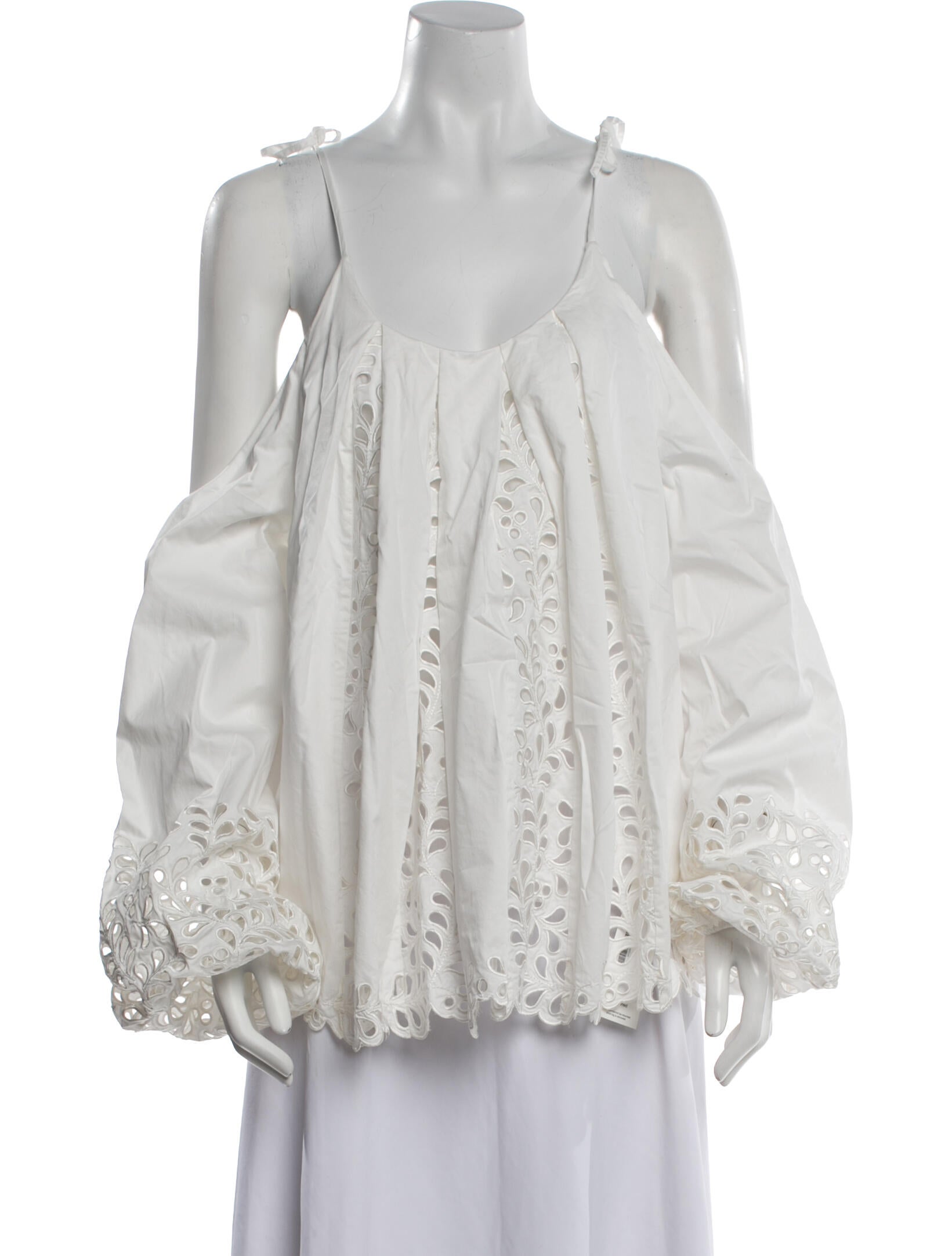 Simkhai Square Neckline Long Sleeve Blouse