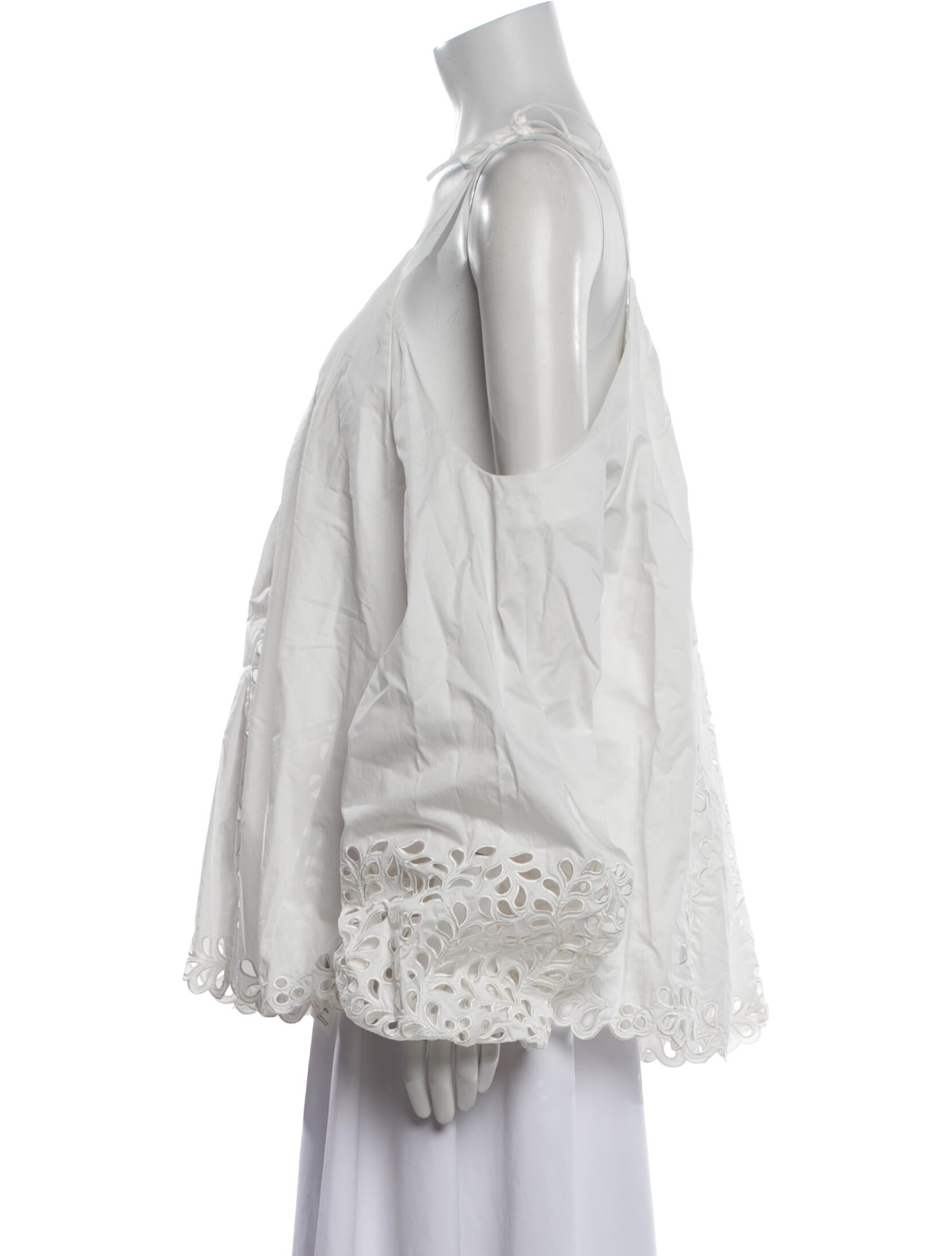 Simkhai Square Neckline Long Sleeve Blouse