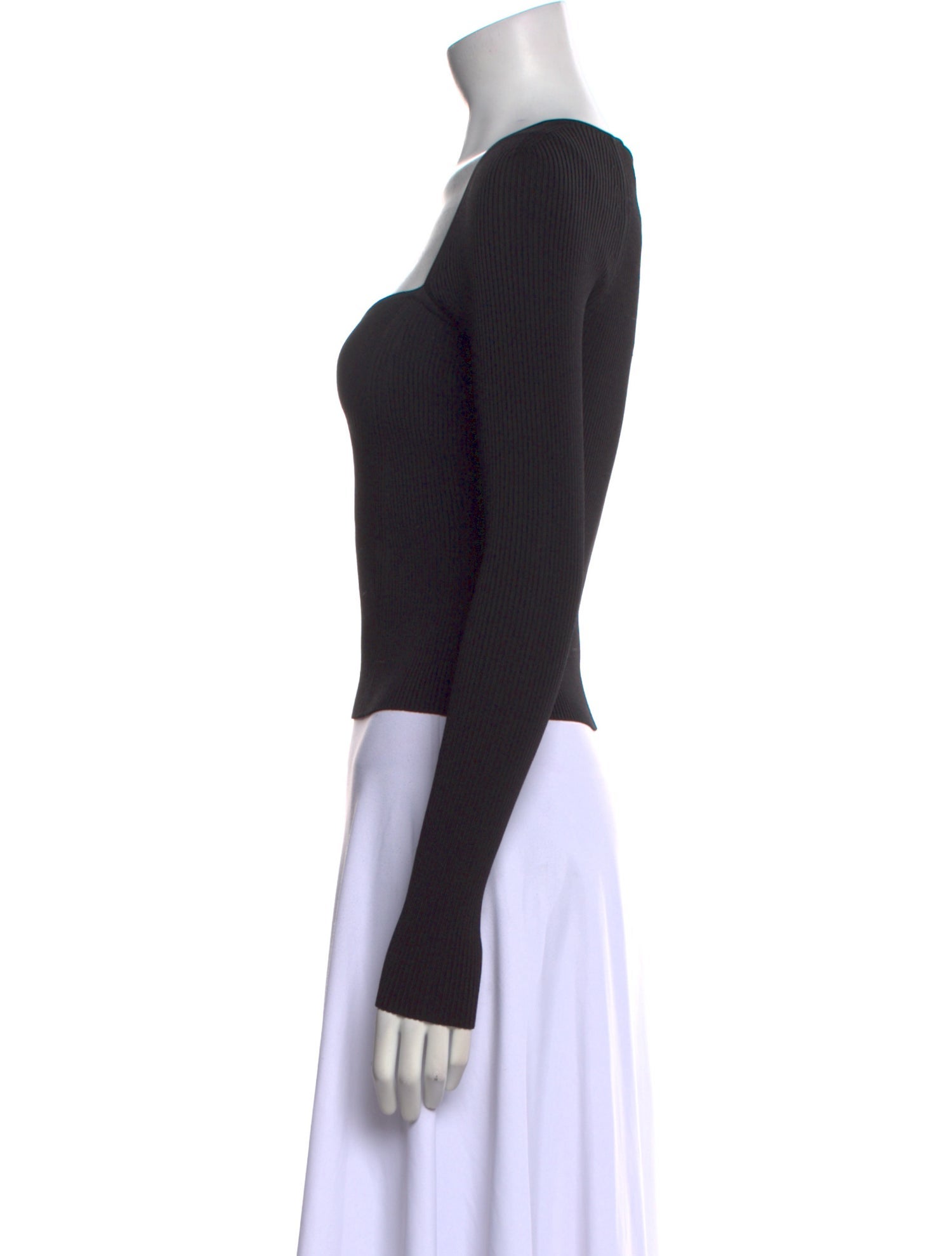 Simkhai Square Neckline Long Sleeve Crop Top