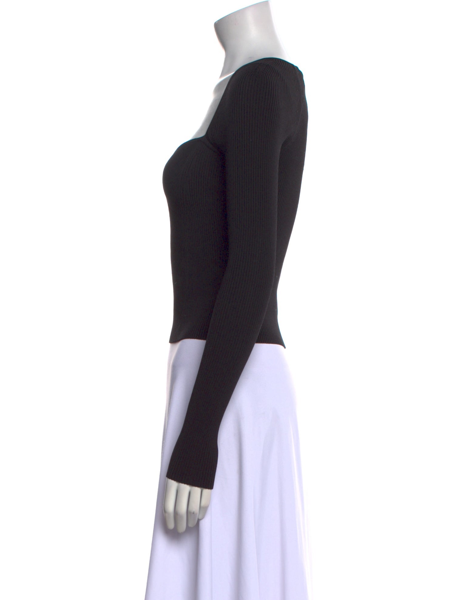 Simkhai Square Neckline Long Sleeve Crop Top