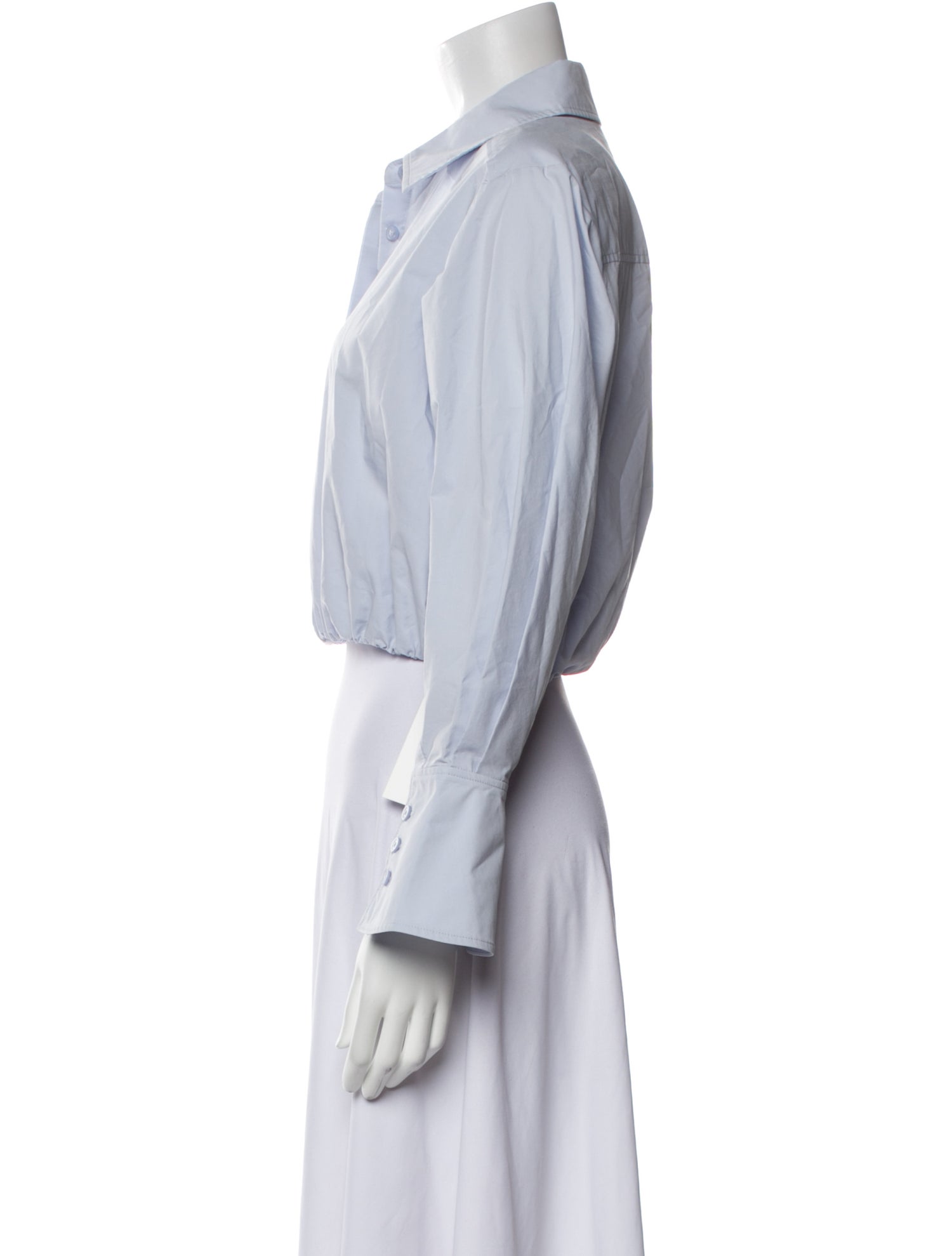 Simkhai V-Neck Long Sleeve Crop Top