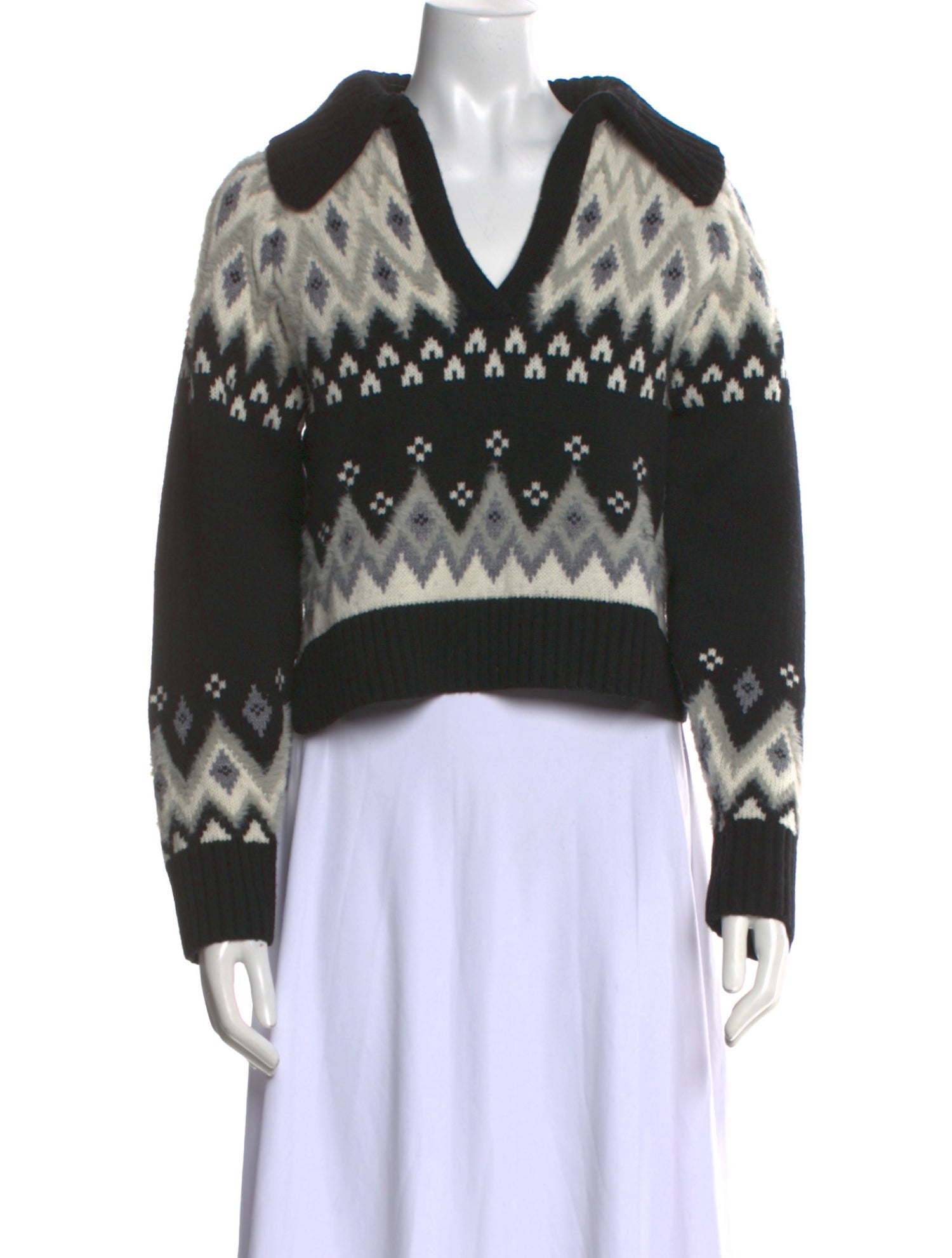 Simkhai Wool Printed Sweater