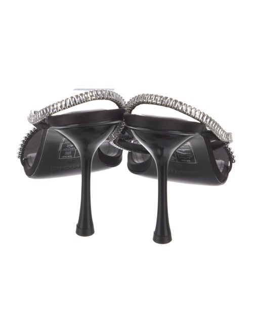 Simkhai Satin Crystal Embellishments Slides