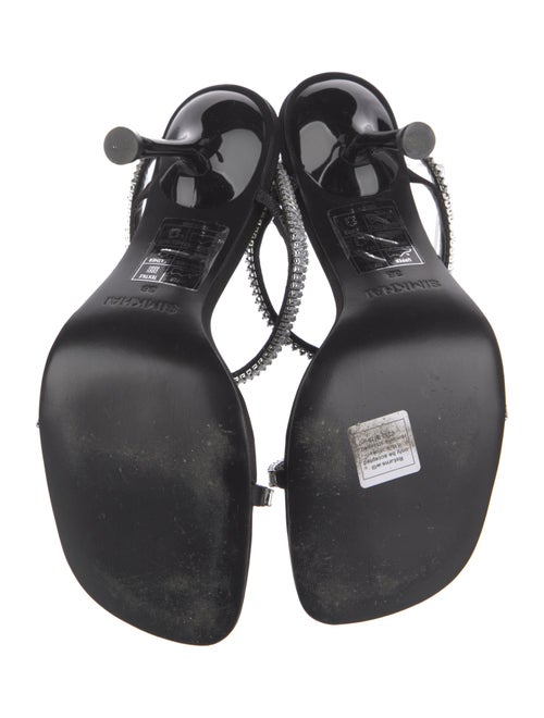 Simkhai Satin Crystal Embellishments Slides