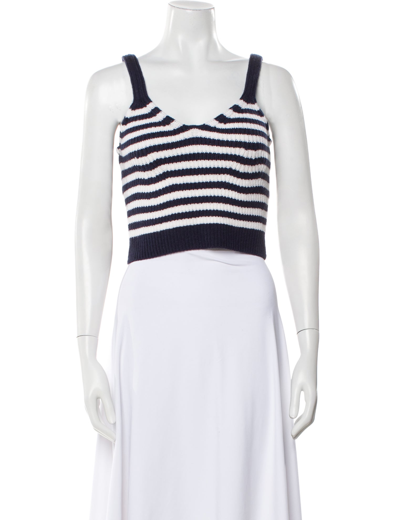 Simkhai Wool Striped Crop Top