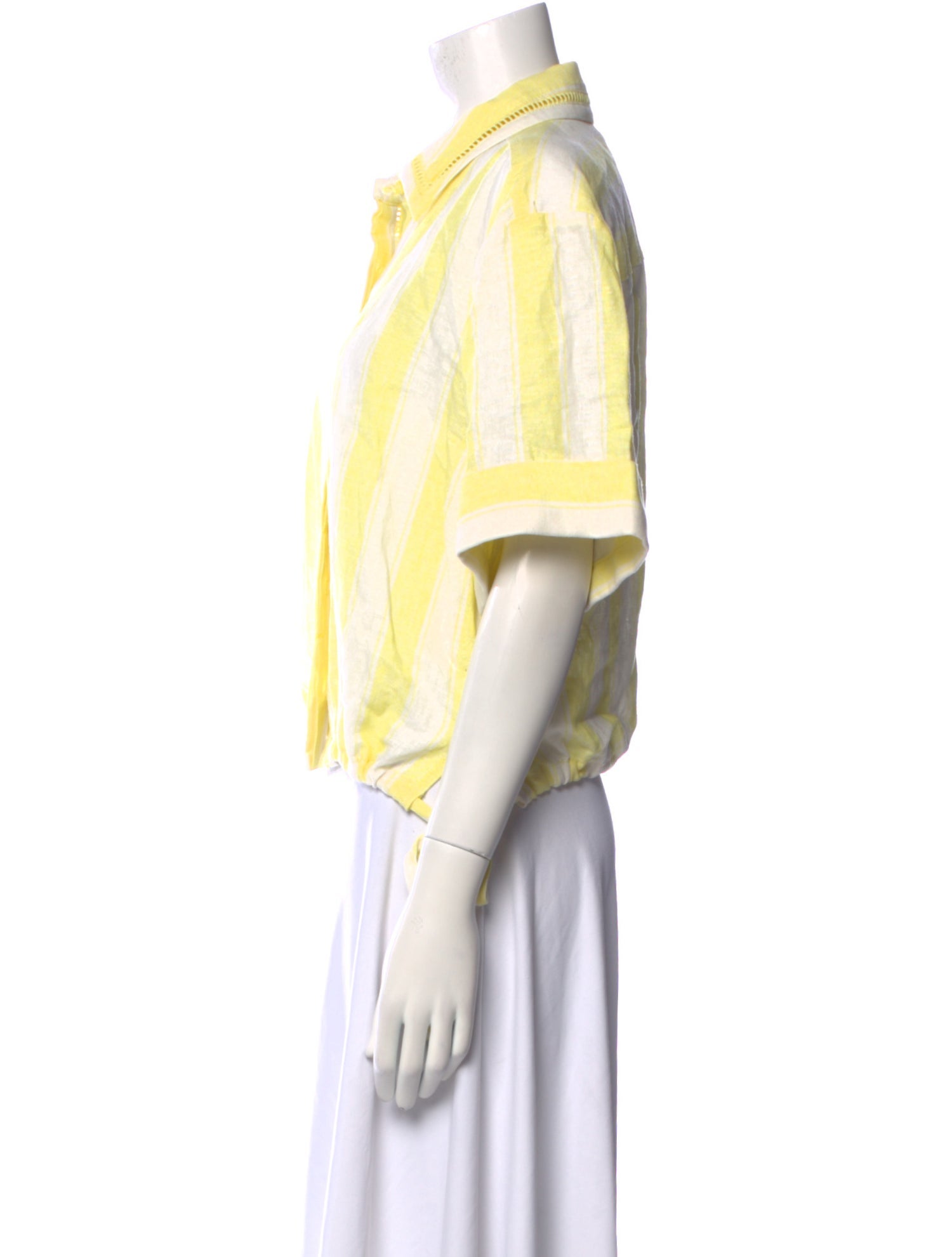 Simkhai Striped Short Sleeve Crop Top w/ Tags