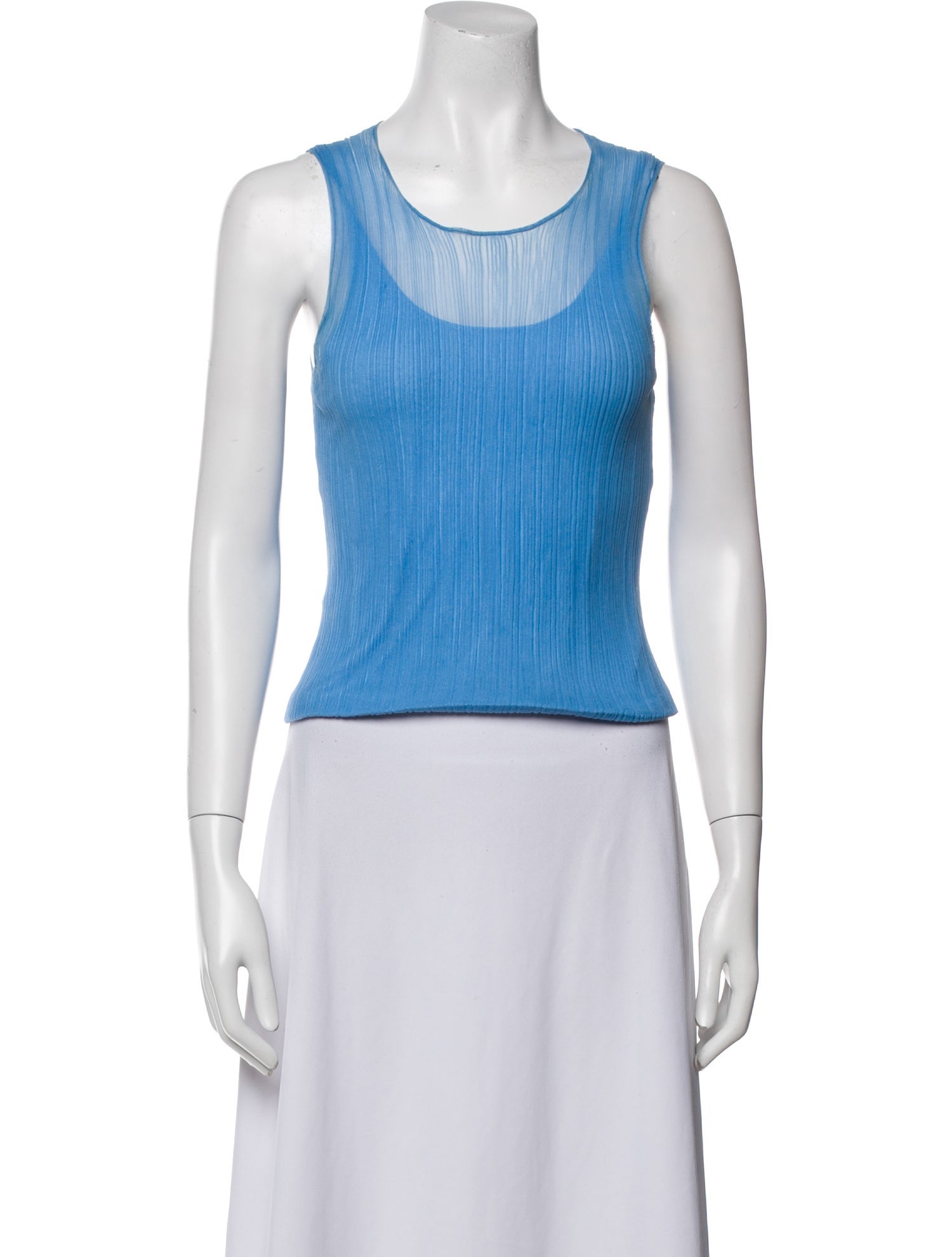 Simkhai Scoop Neck Sleeveless Crop Top