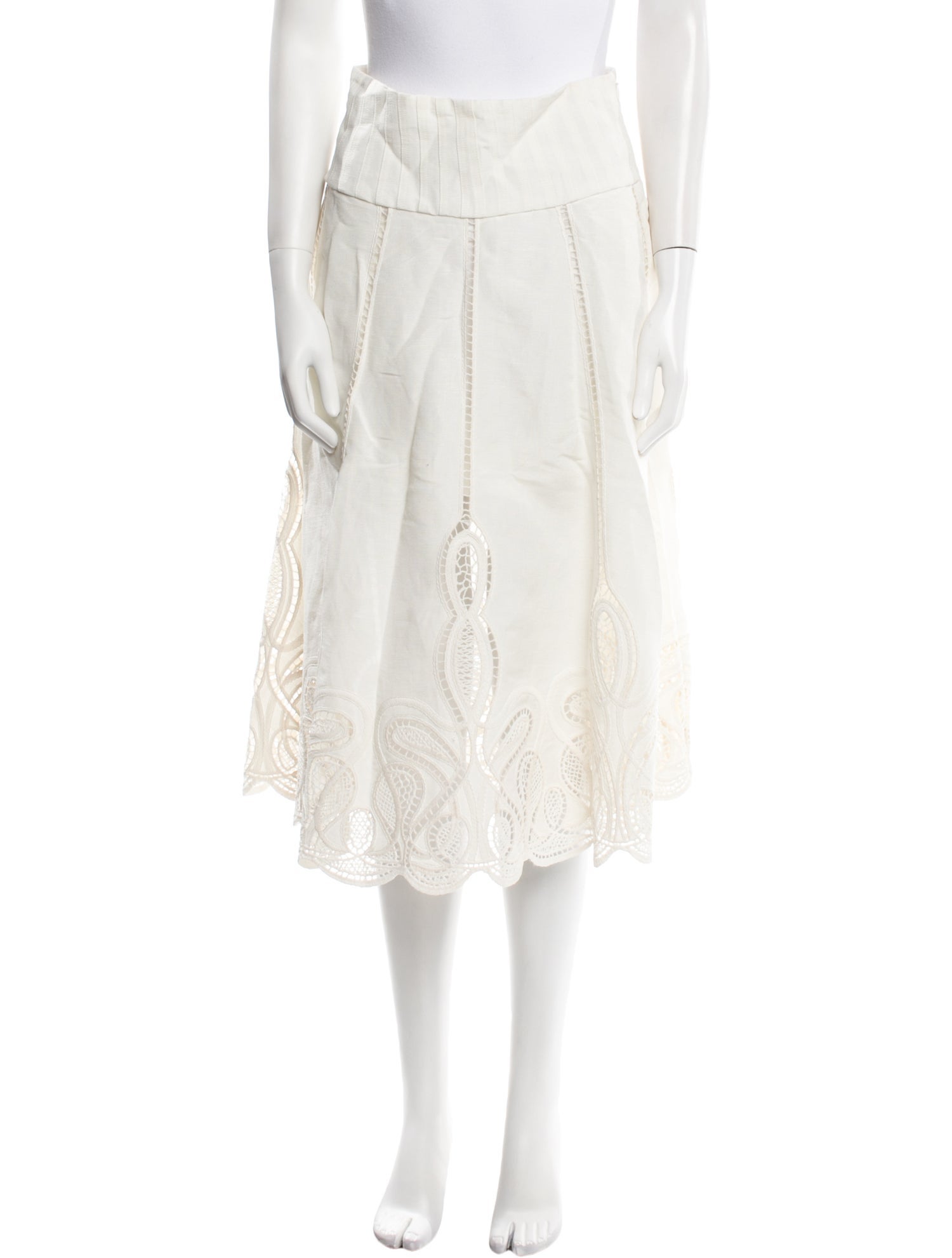 Simkhai Linen Midi Length Skirt