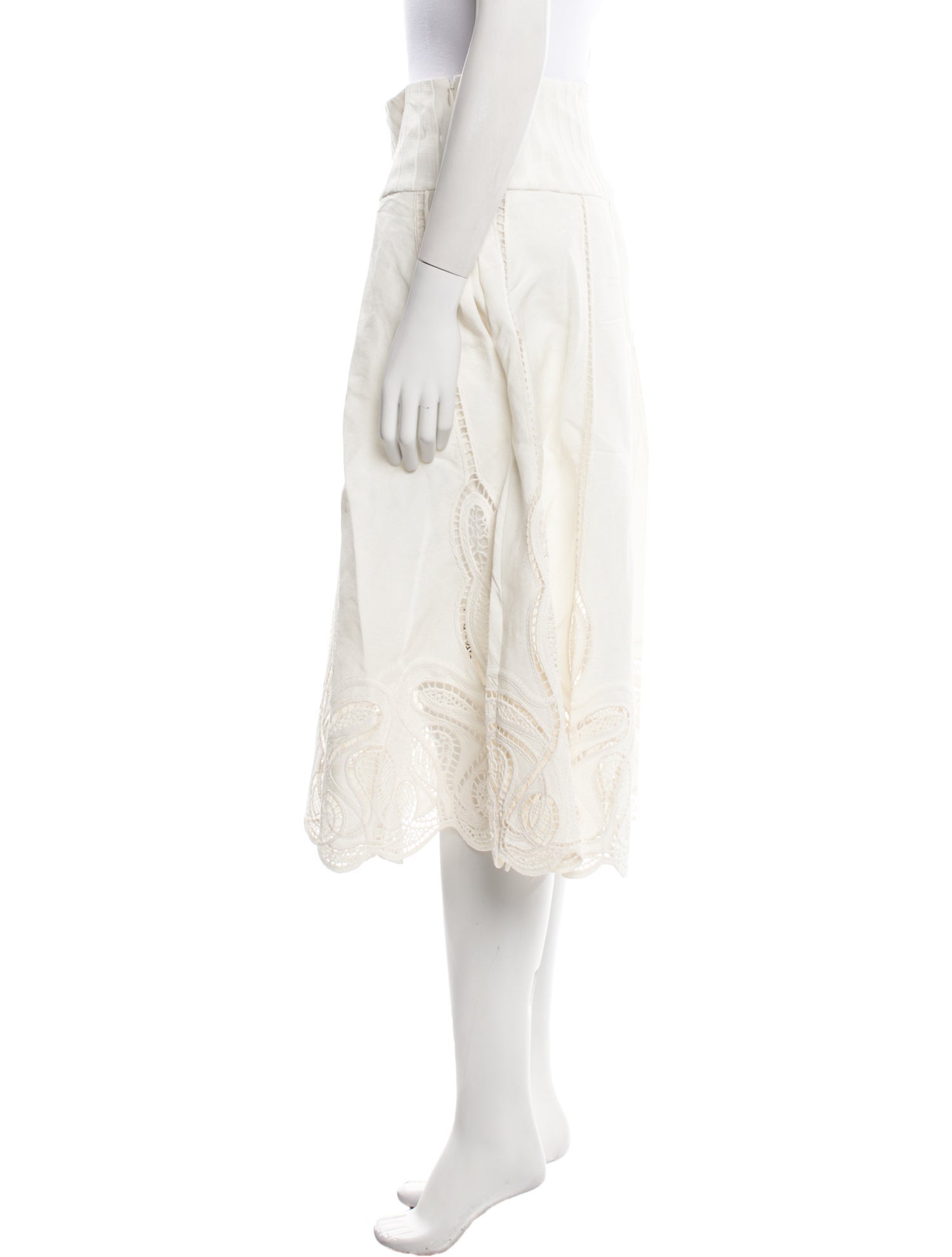 Simkhai Linen Midi Length Skirt