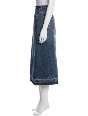 Simkhai Raw-Edge Trim Midi Length Skirt