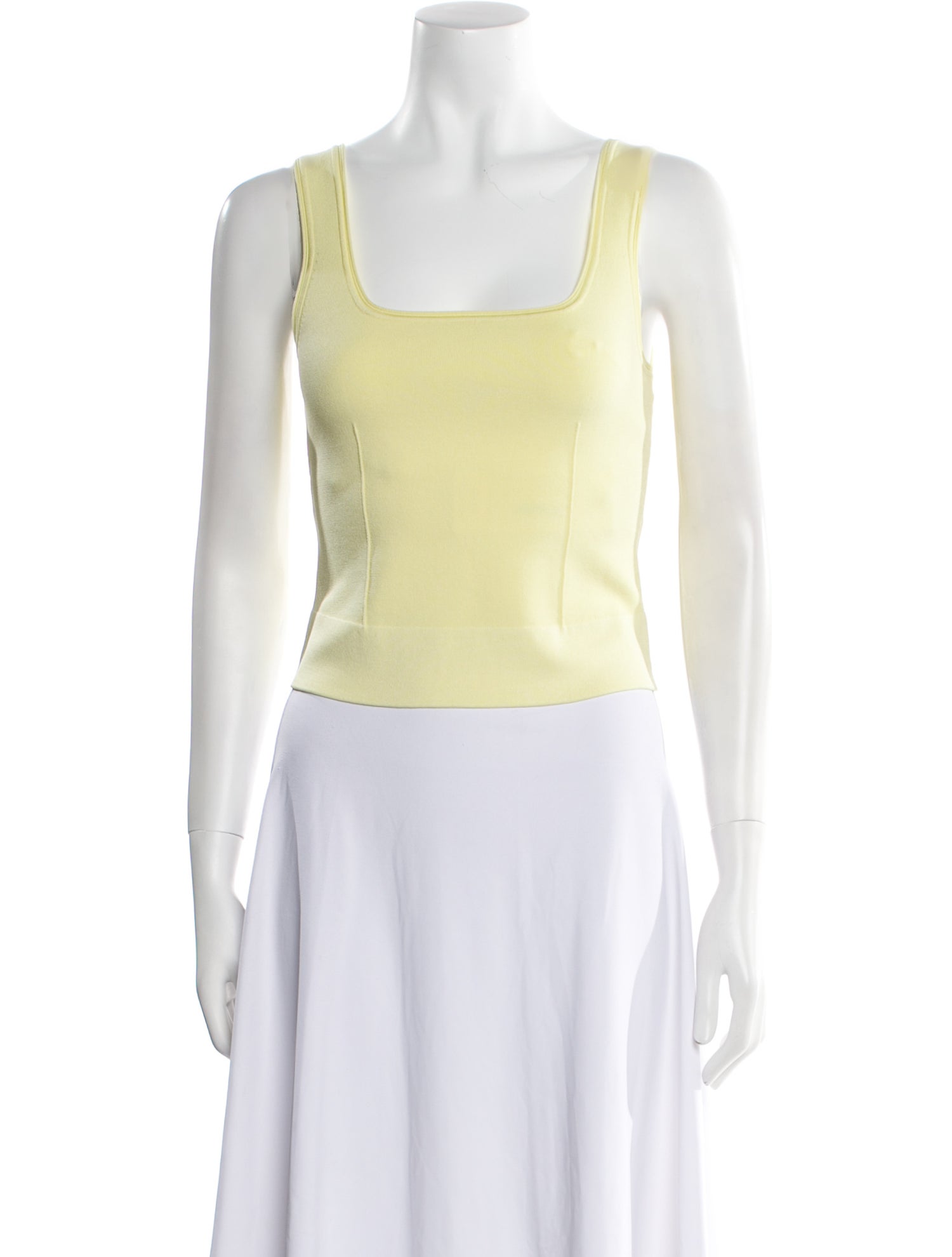 Simkhai Square Neckline Sleeveless Crop Top