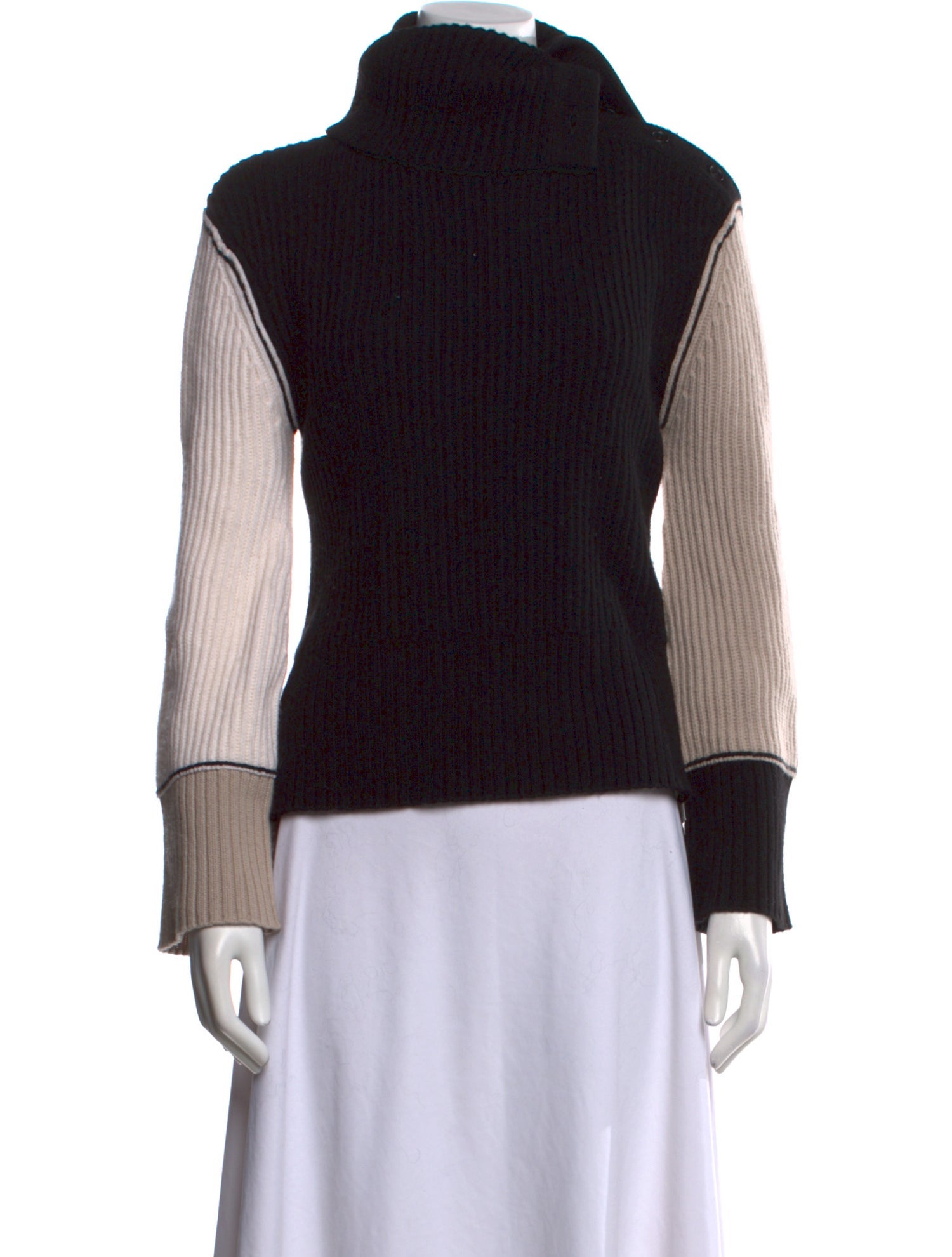 Simkhai Wool Colorblock Pattern Sweater