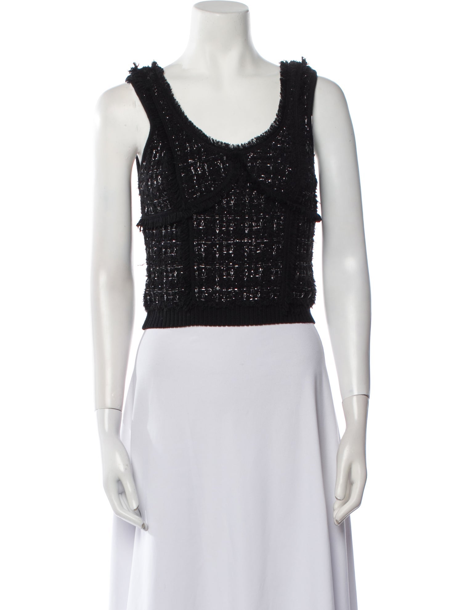 Simkhai Scoop Neck Sleeveless Crop Top