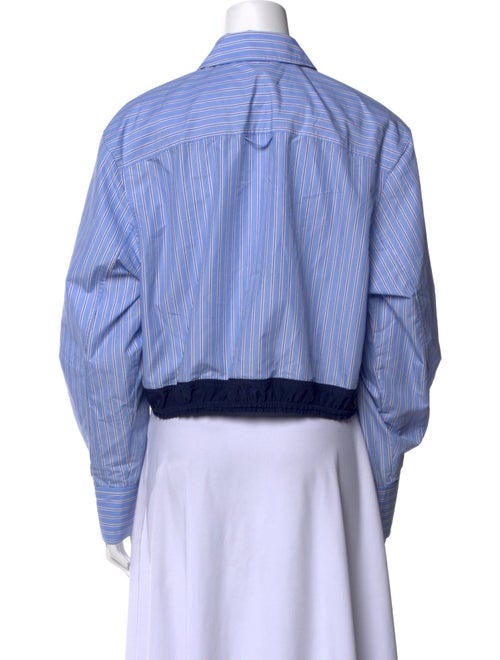 Simkhai Striped Long Sleeve Crop Top