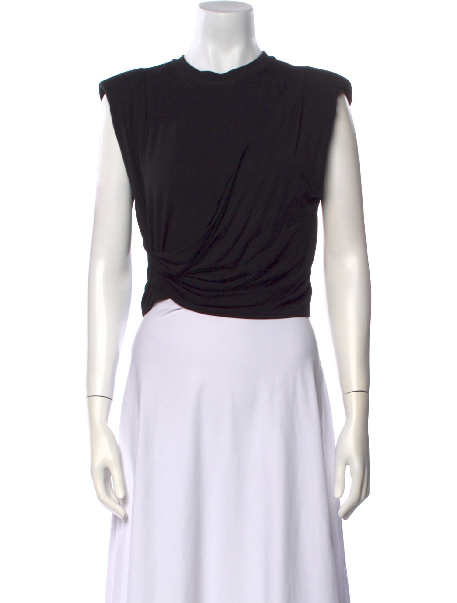 Simkhai Crew Neck Sleeveless Crop Top