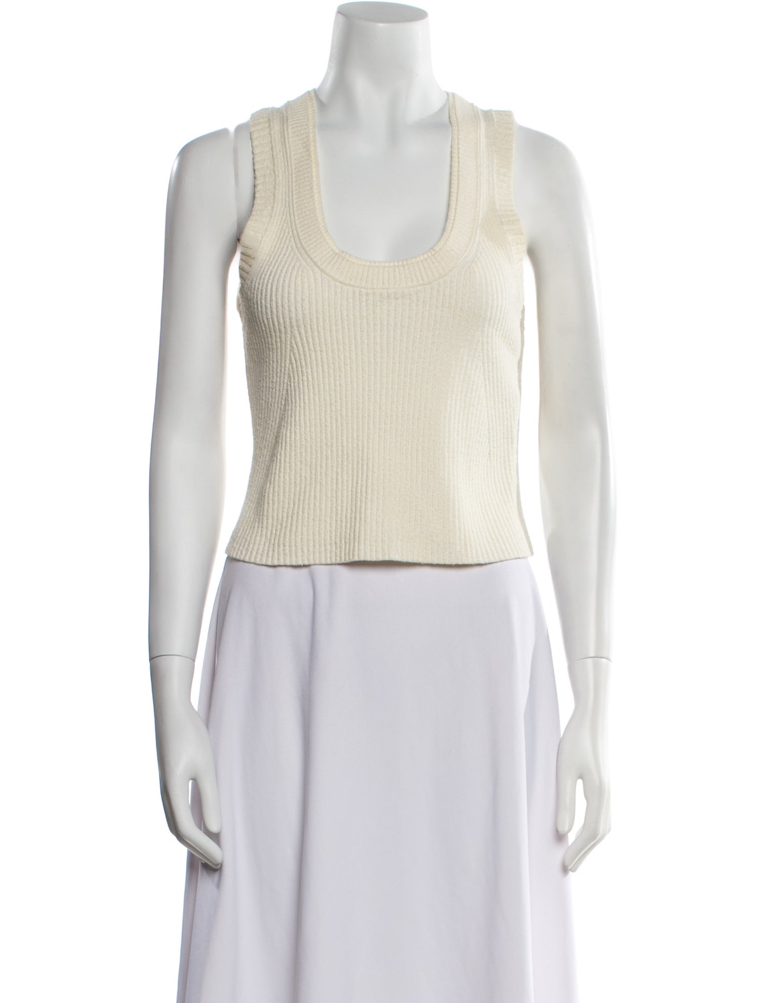 Simkhai Scoop Neck Sleeveless Crop Top