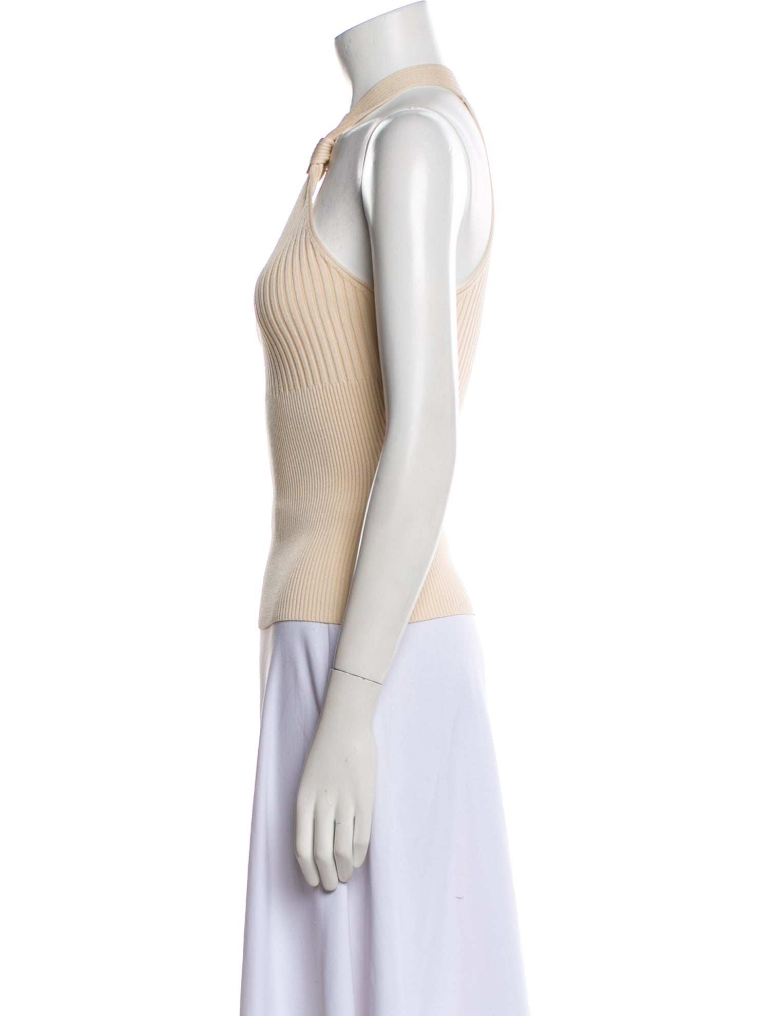 Simkhai Halterneck Sleeveless Crop Top