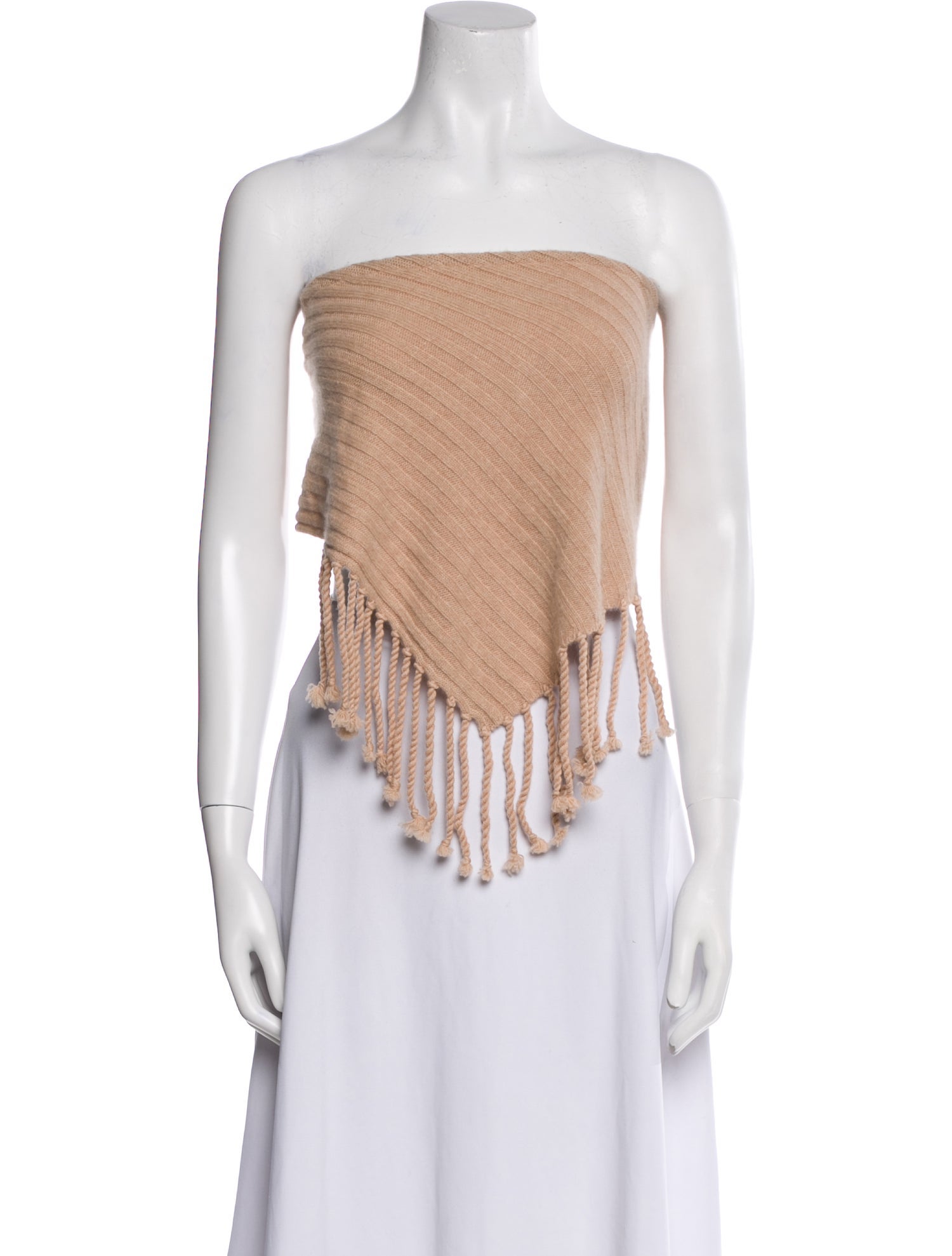 Simkhai Cashmere Strapless Crop Top