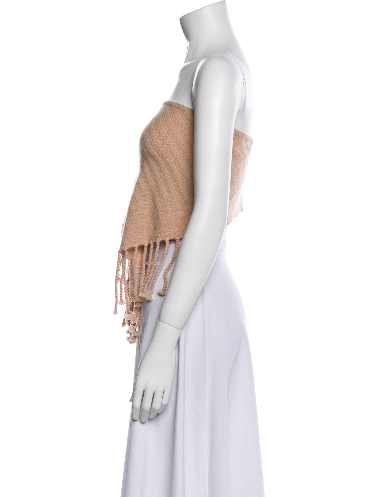 Simkhai Cashmere Strapless Crop Top