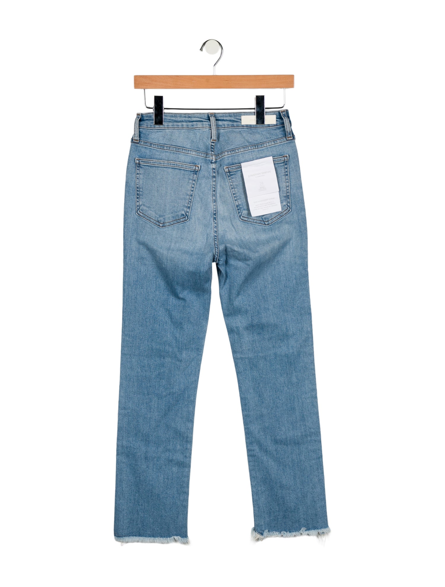 Simkhai High-Rise Straight Leg Jeans