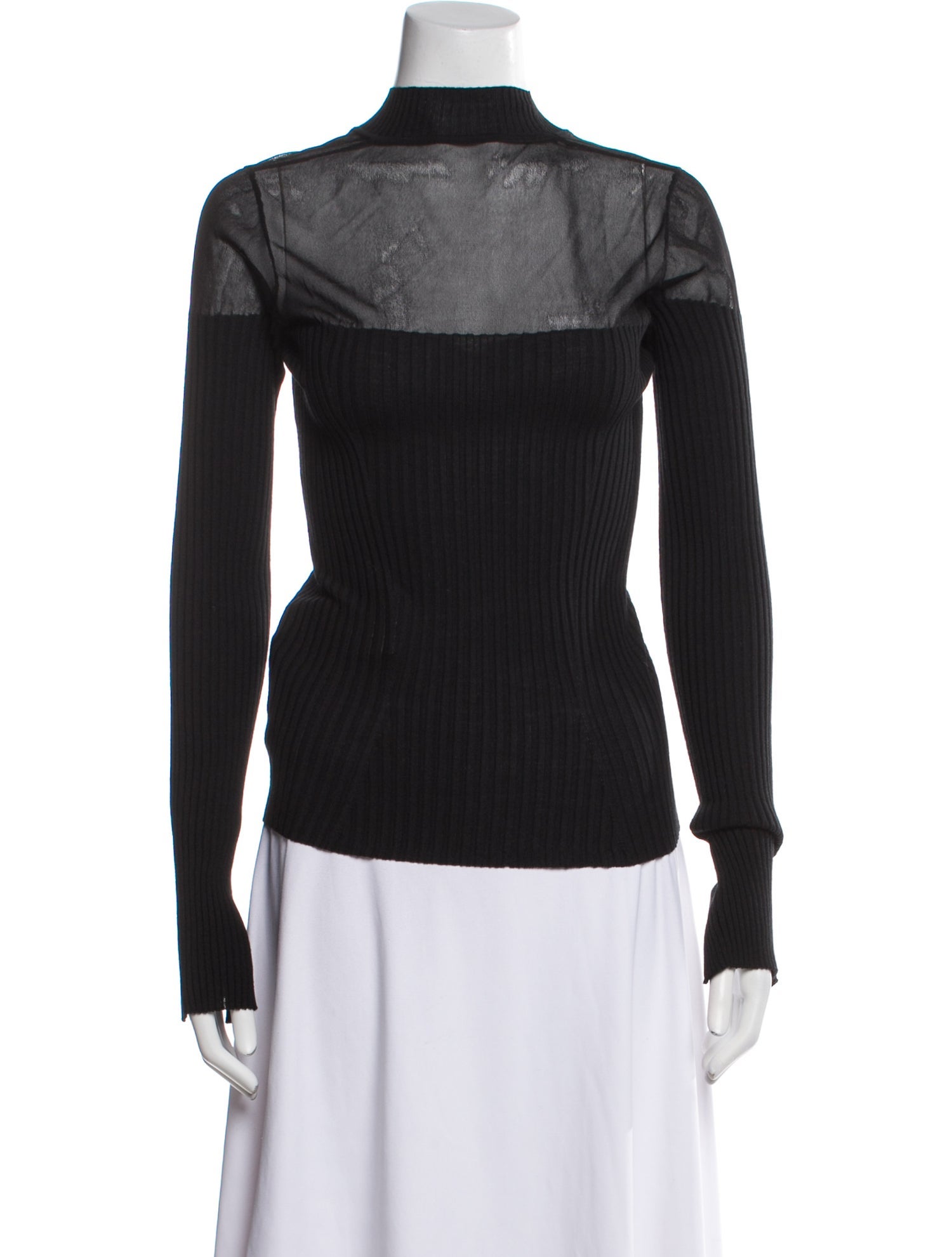 Simkhai Virgin Wool Mock Neck Top