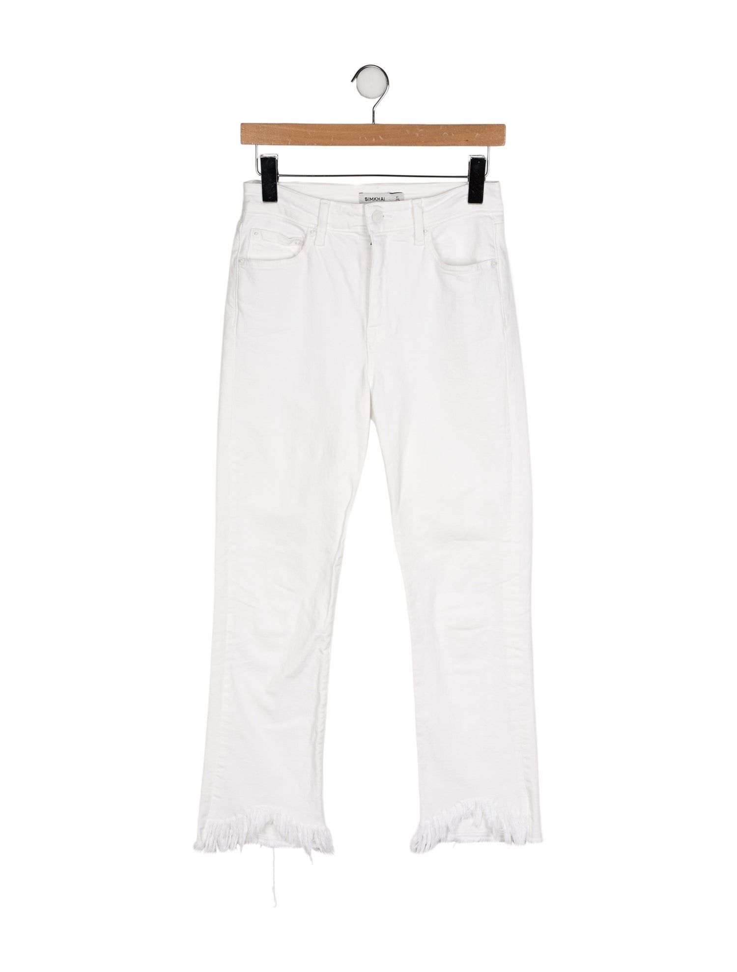 Simkhai High-Rise Straight Leg Jeans