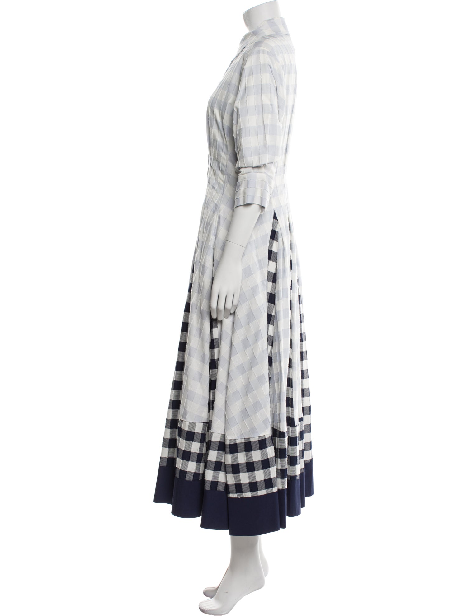 Simkhai Plaid Print Long Dress w/ Tags