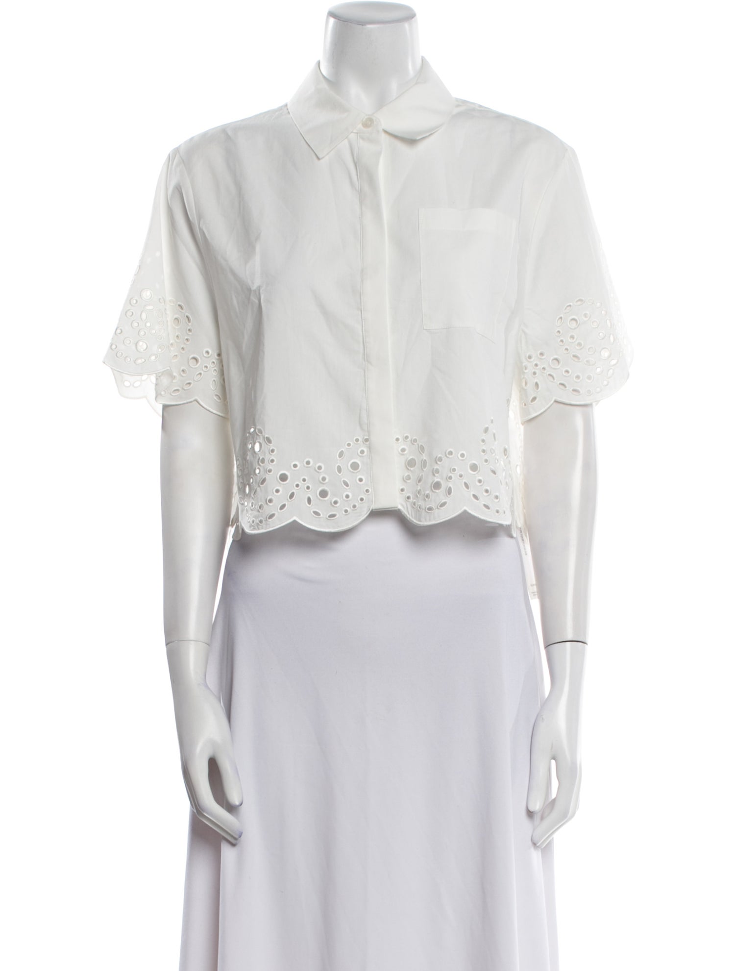 Simkhai Short Sleeve Crop Top