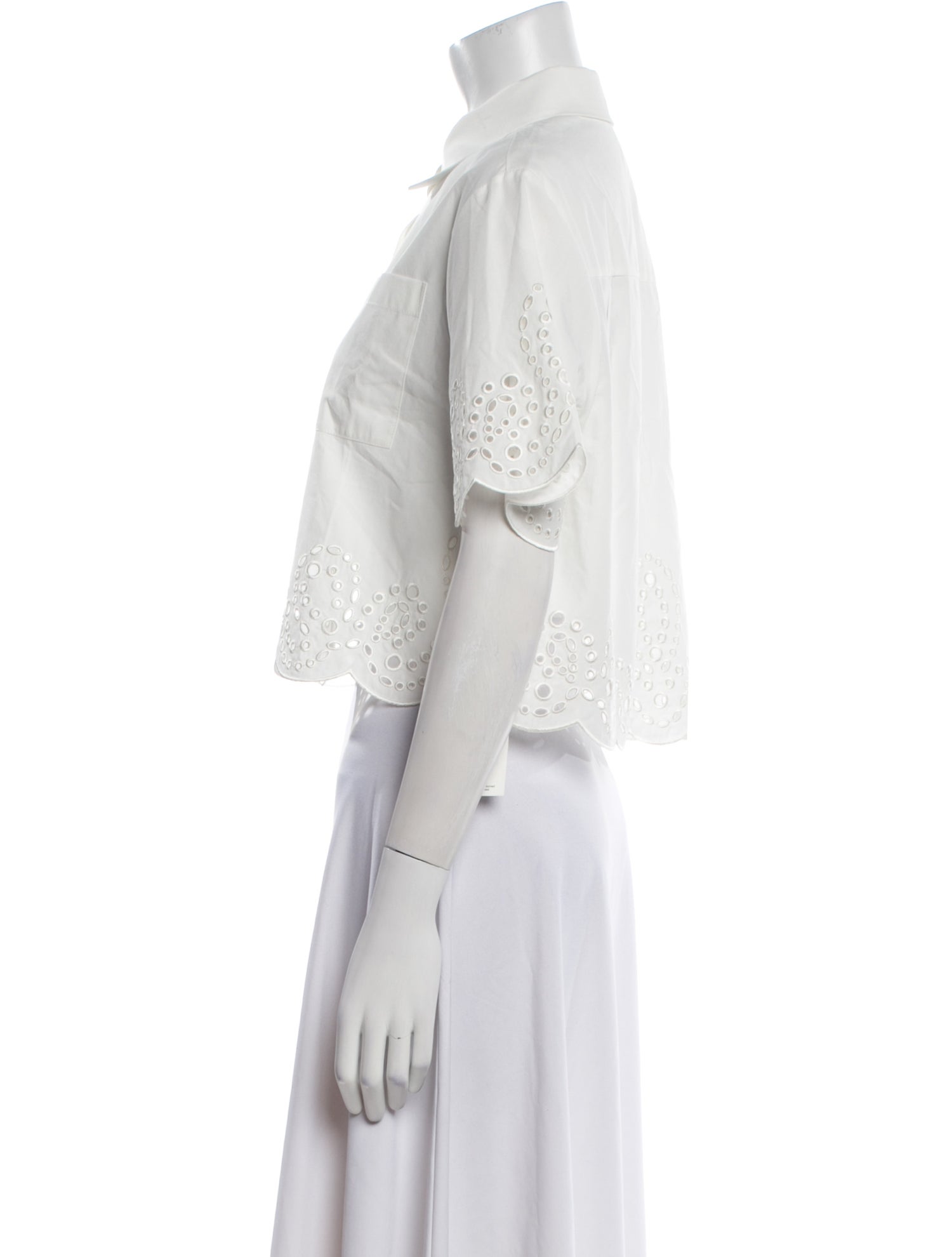 Simkhai Short Sleeve Crop Top