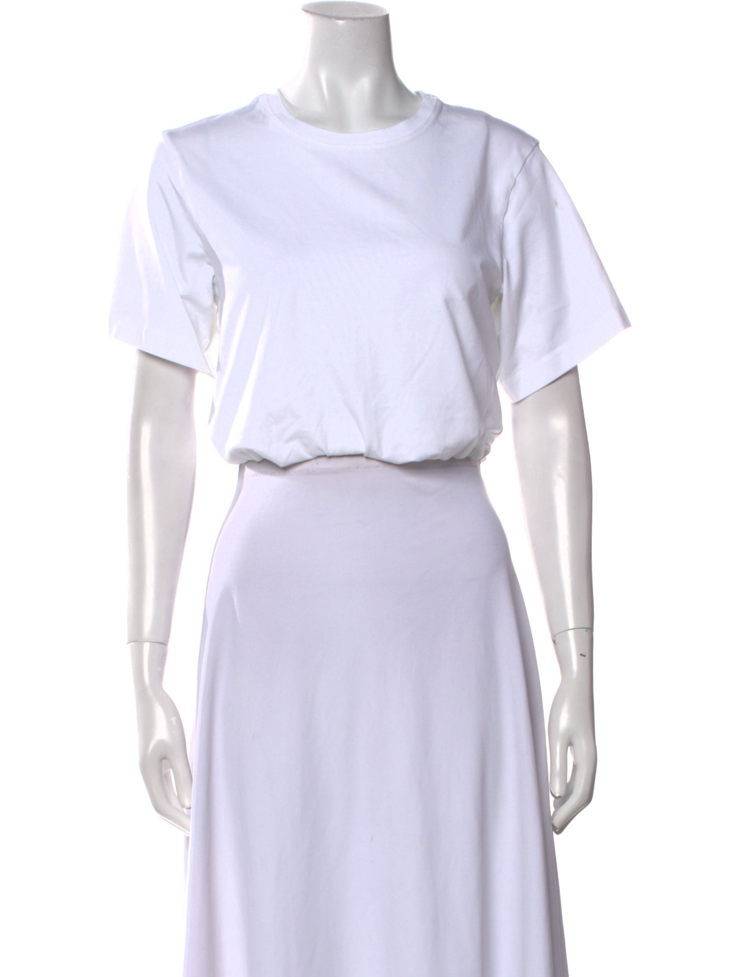 Simkhai Crew Neck Short Sleeve Crop Top