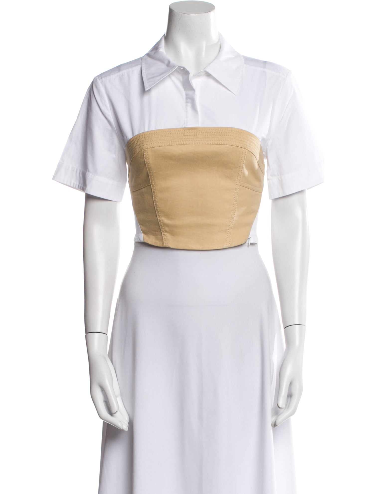 Simkhai Short Sleeve Crop Top