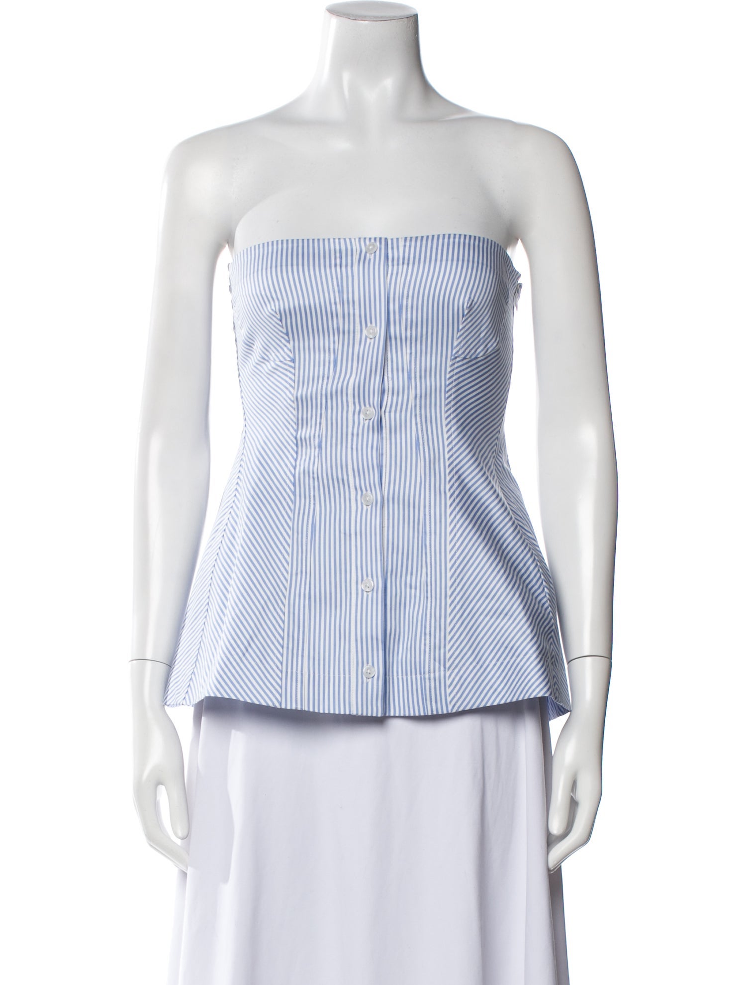 Simkhai Striped Strapless Top w/ Tags