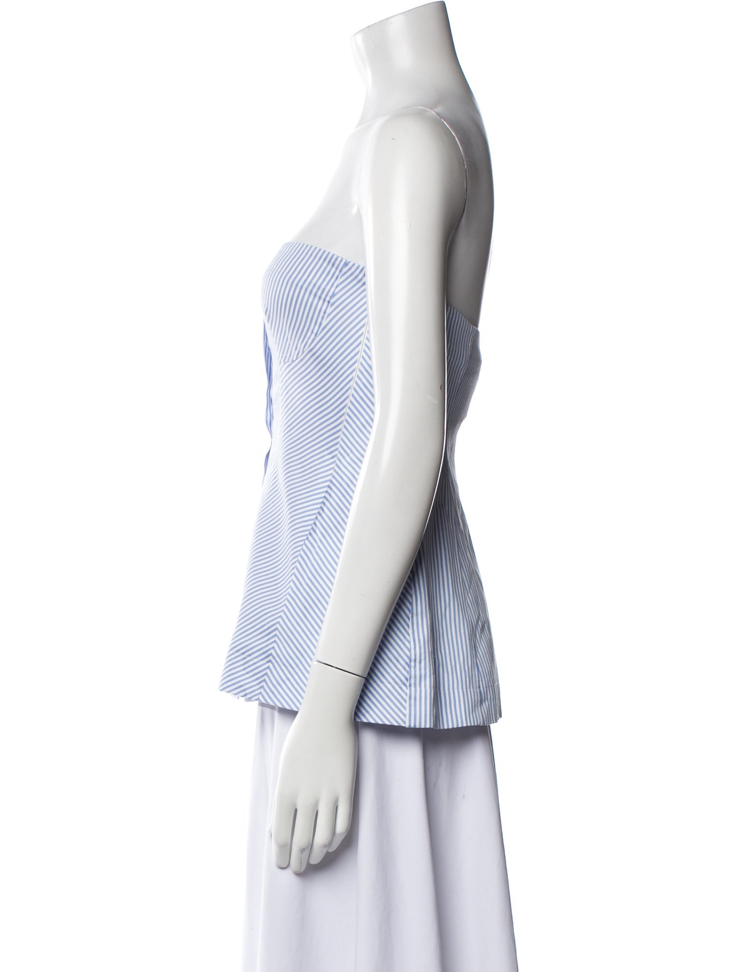 Simkhai Striped Strapless Top w/ Tags