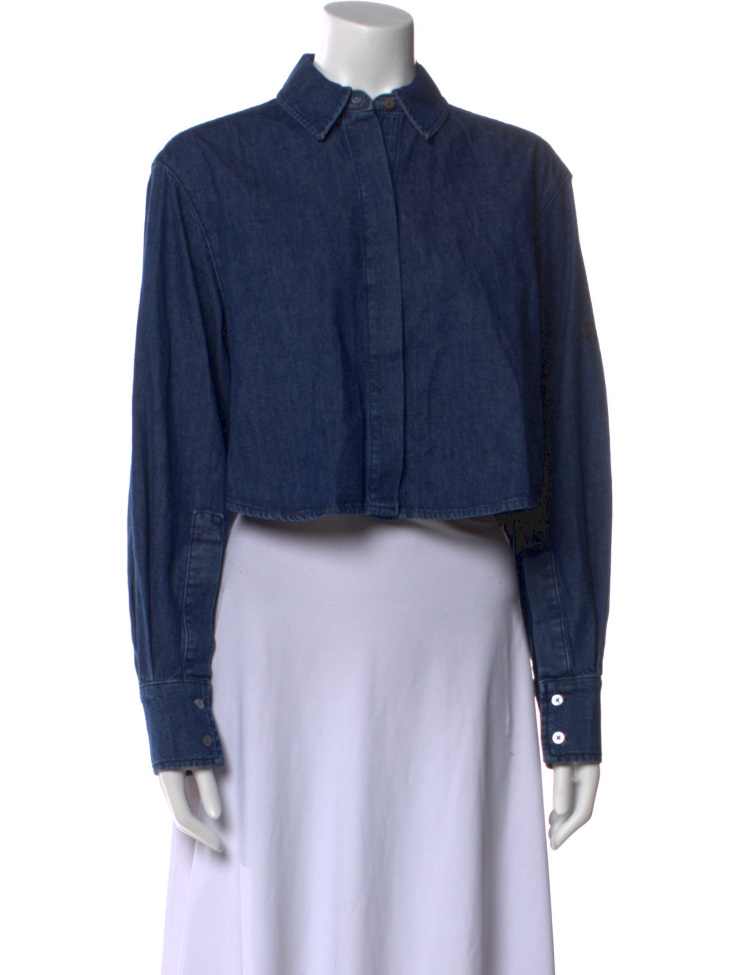 Simkhai Long Sleeve Crop Top