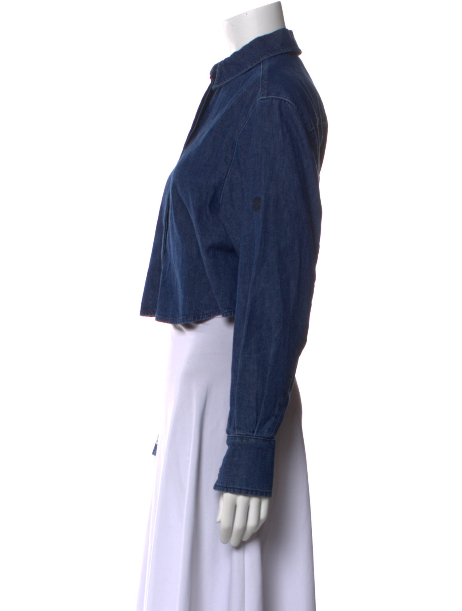 Simkhai Long Sleeve Crop Top