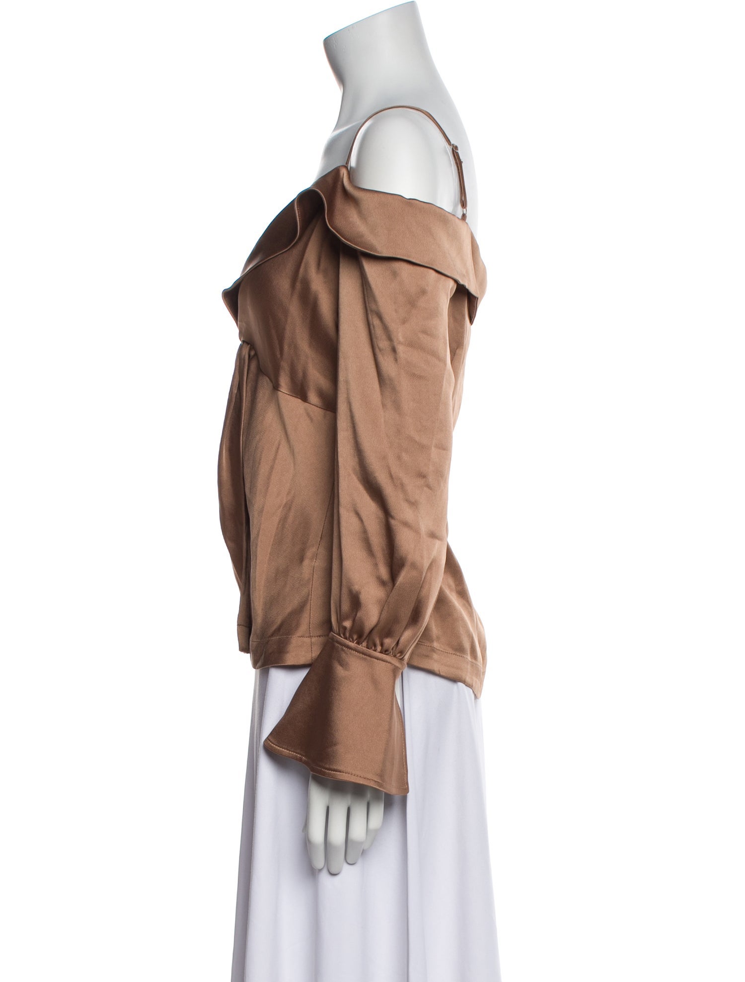 Simkhai Off-The-Shoulder Long Sleeve Blouse