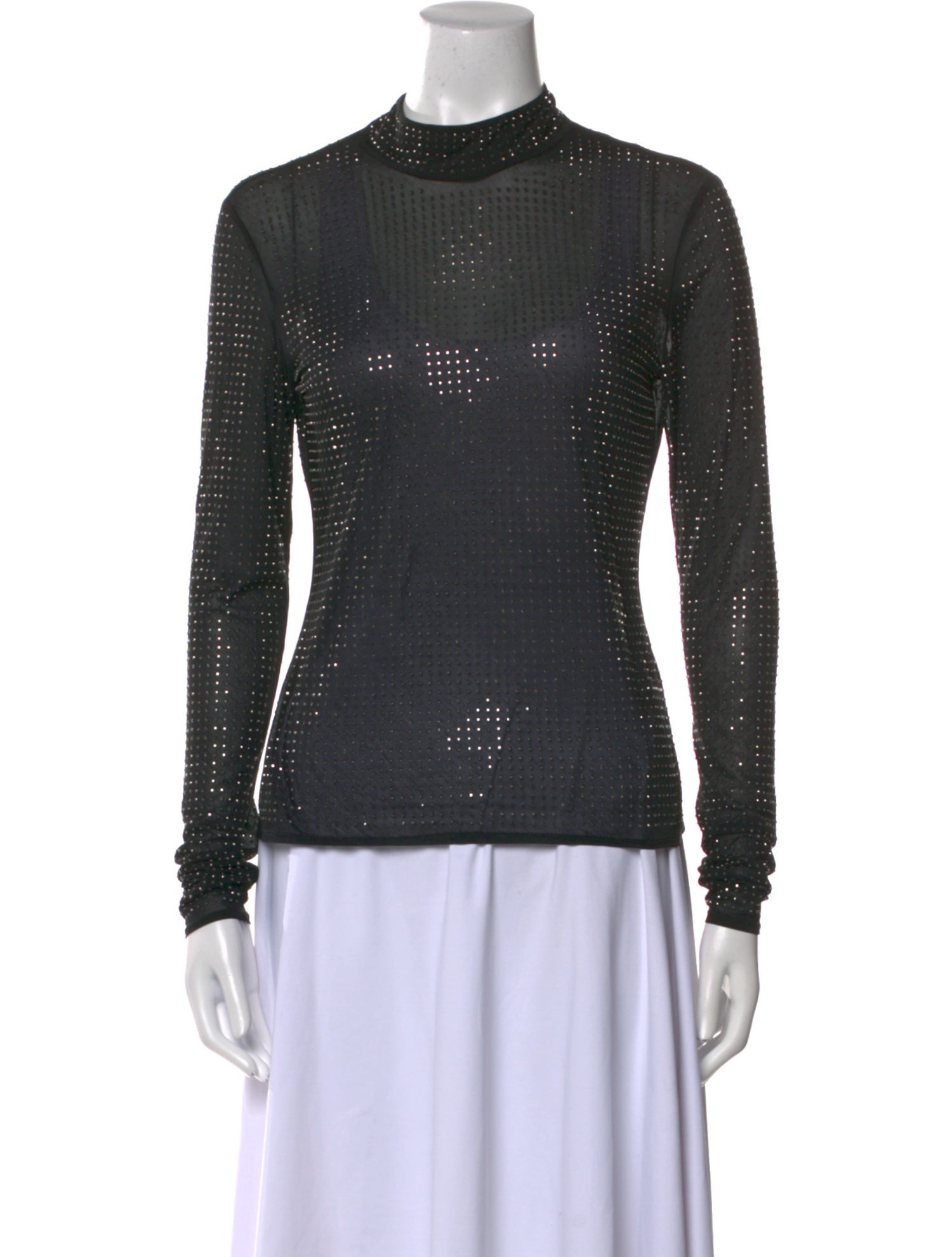 Simkhai Mock Neck Long Sleeve Top