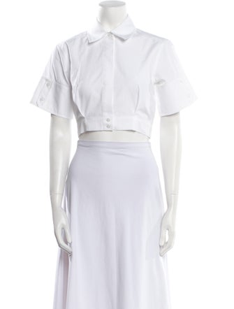 Simkhai Short Sleeve Crop Top