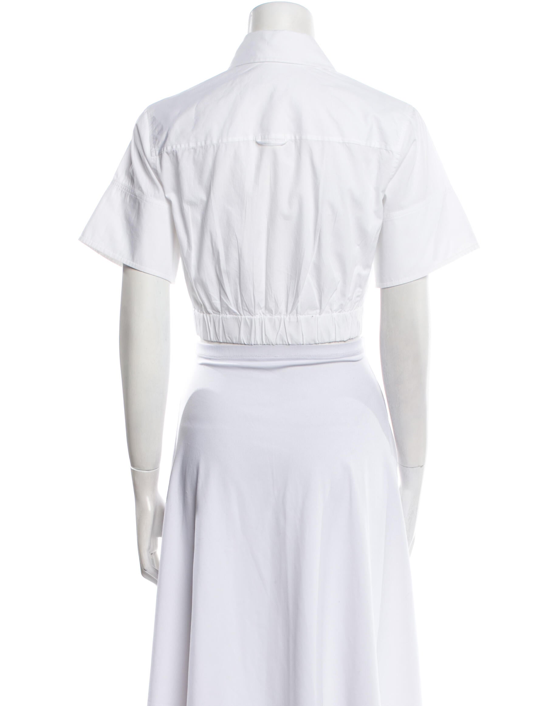 Simkhai Short Sleeve Crop Top