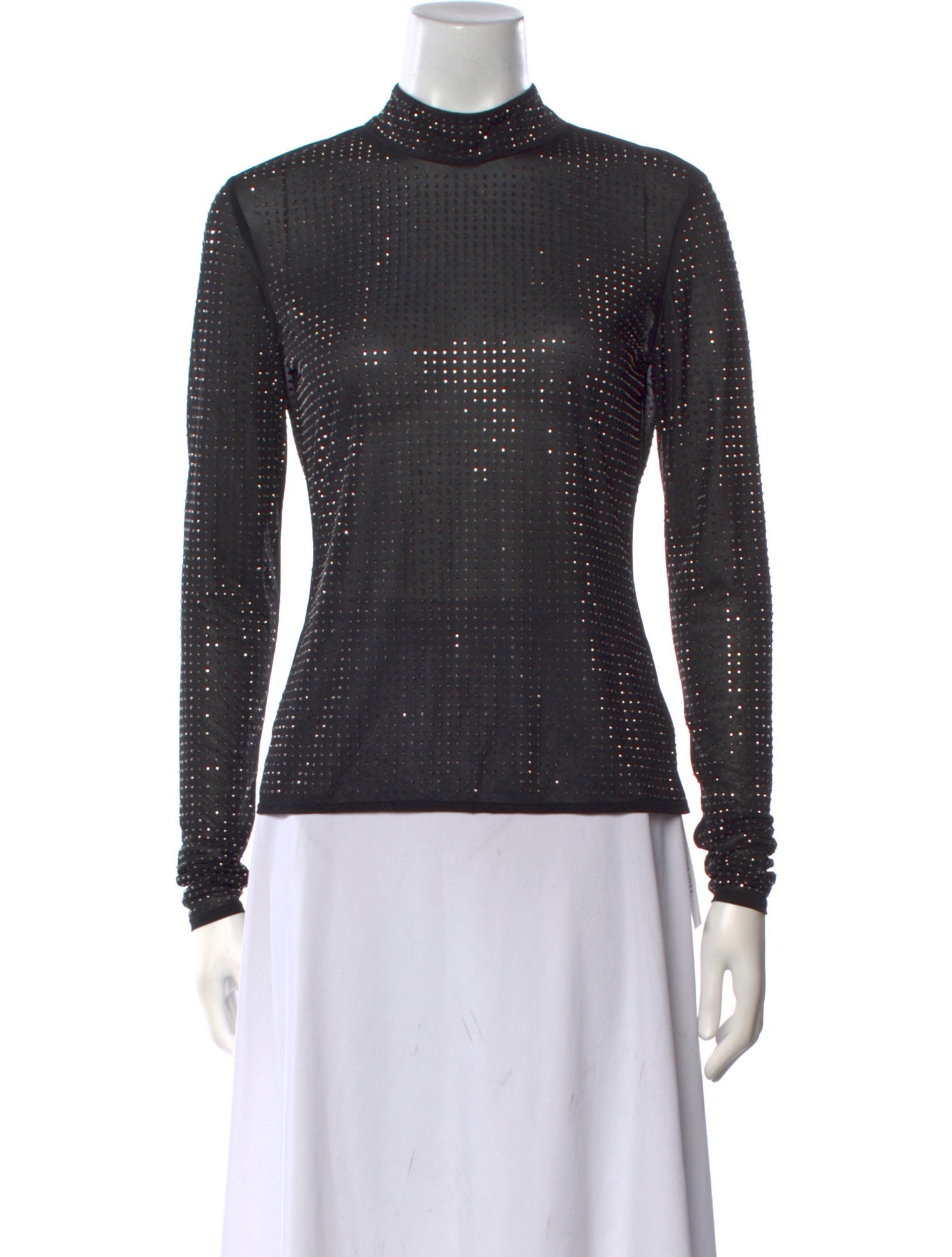 Simkhai Mock Neck Long Sleeve Sweatshirt