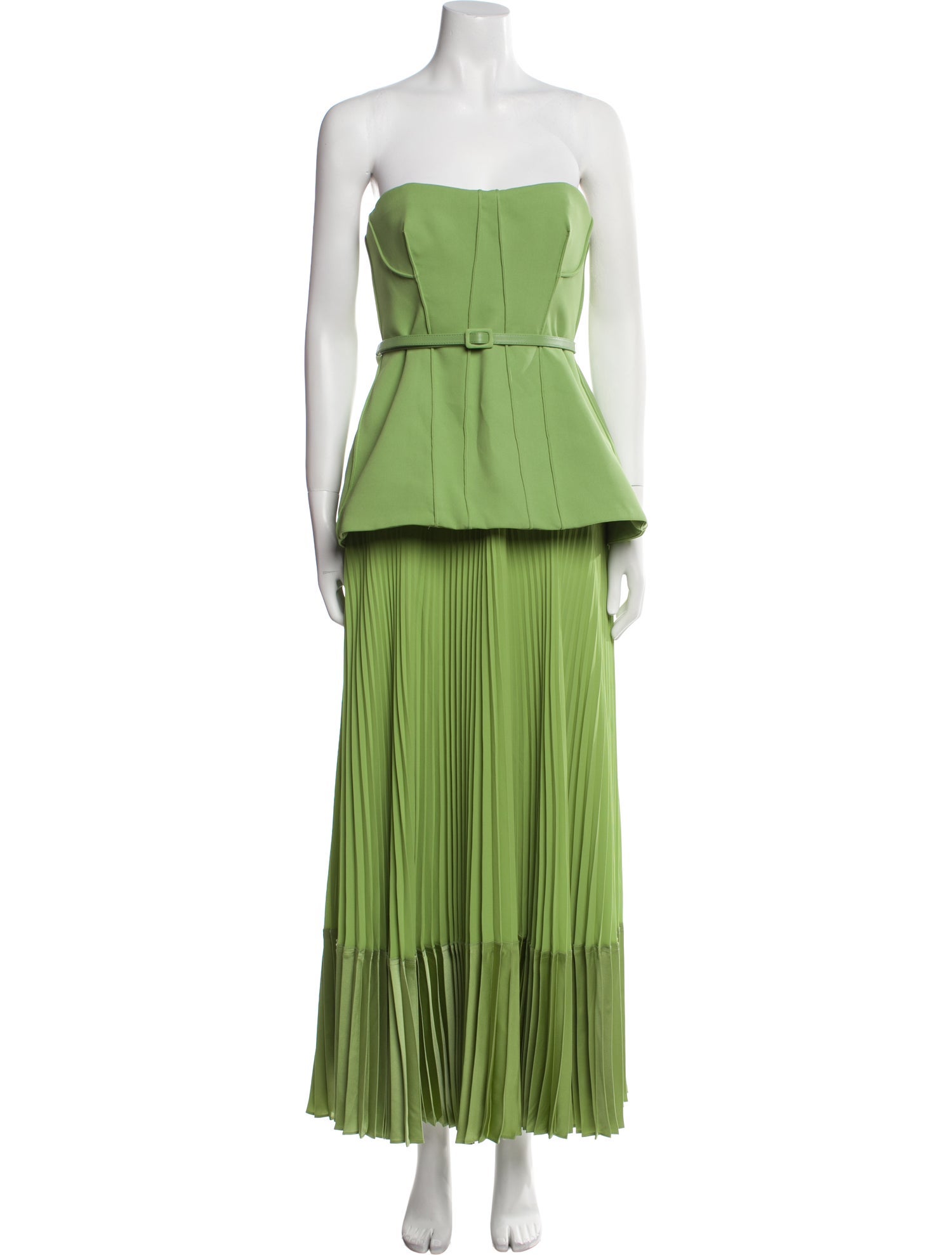 Dolce & Gabbana Pea Print Midi Dress w/ Tags - White Dresses