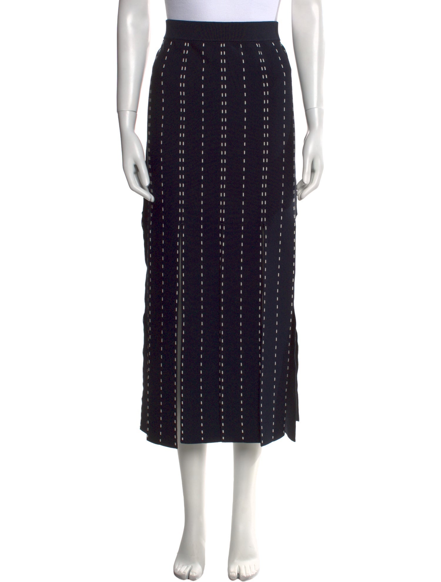 Simkhai Striped Midi Length Skirt