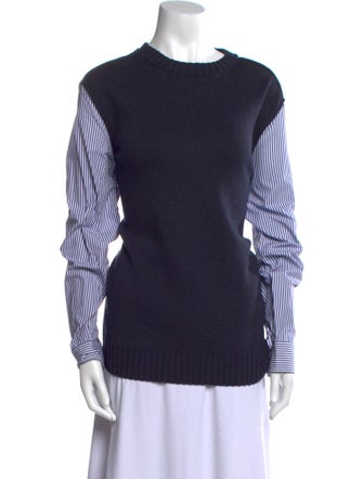 Simkhai Colorblock Pattern Crew Neck Sweatshirt